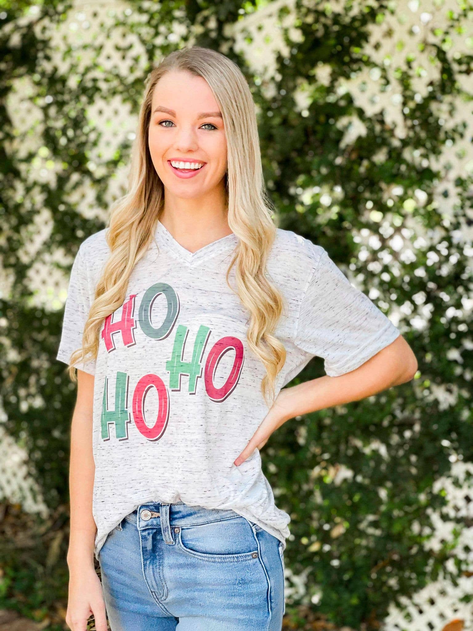 Ho Ho Ho Marble Tee Hoodie, Sweatshirt | PodTeesHub.com