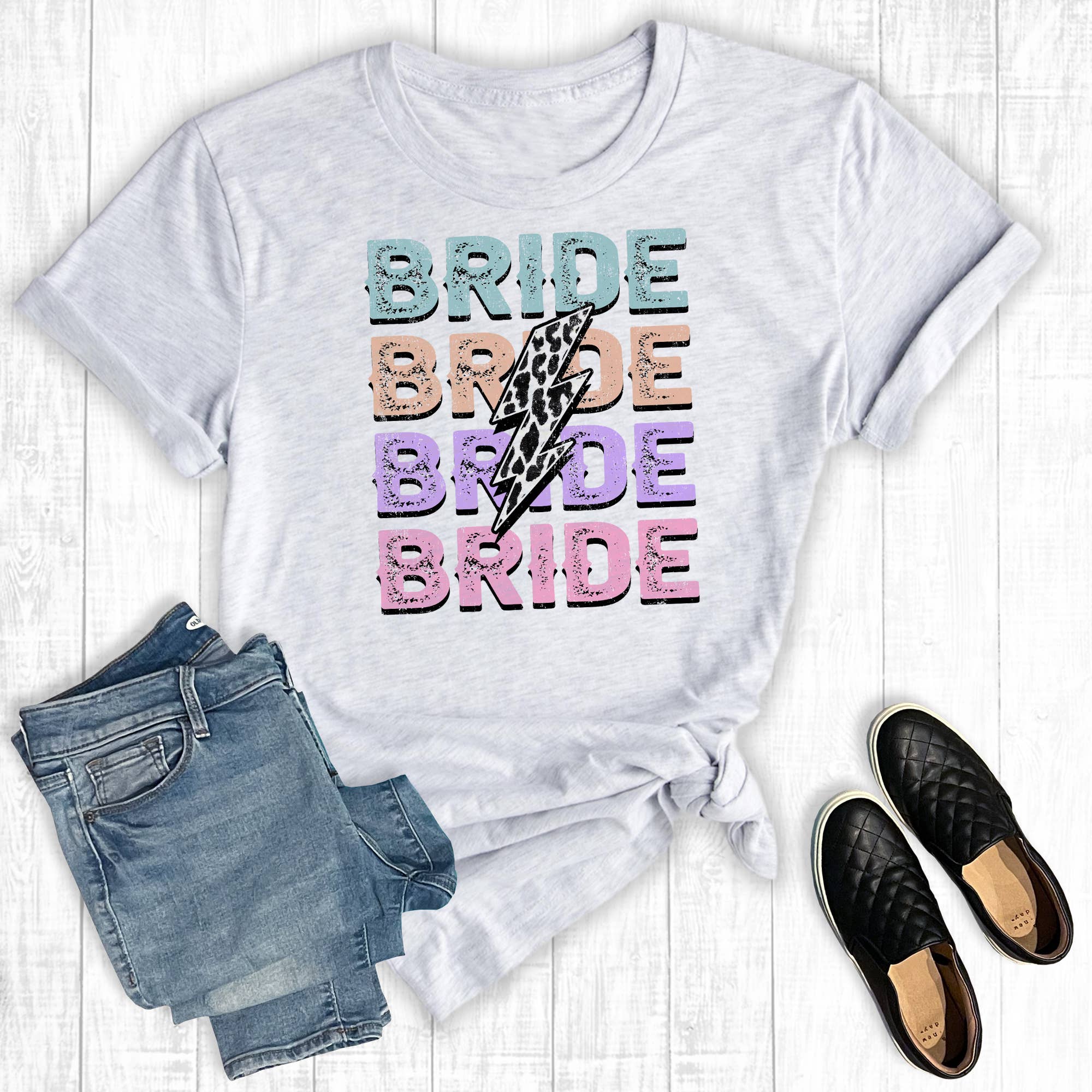 Bride Lightning Bolt Graphic Tee Hoodie, Sweatshirt | PodTeesHub.com