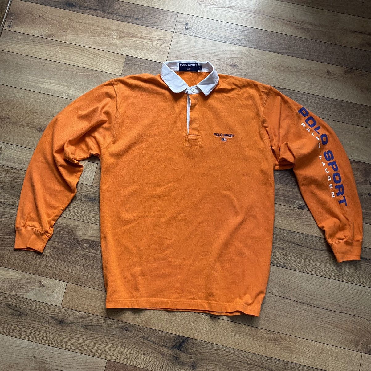 Polo Ralph Lauren Vintage Polo Sport Long Sleeve Polo Rugby Shirt Hoodie, Sweatshirt | PodTeesHub.com