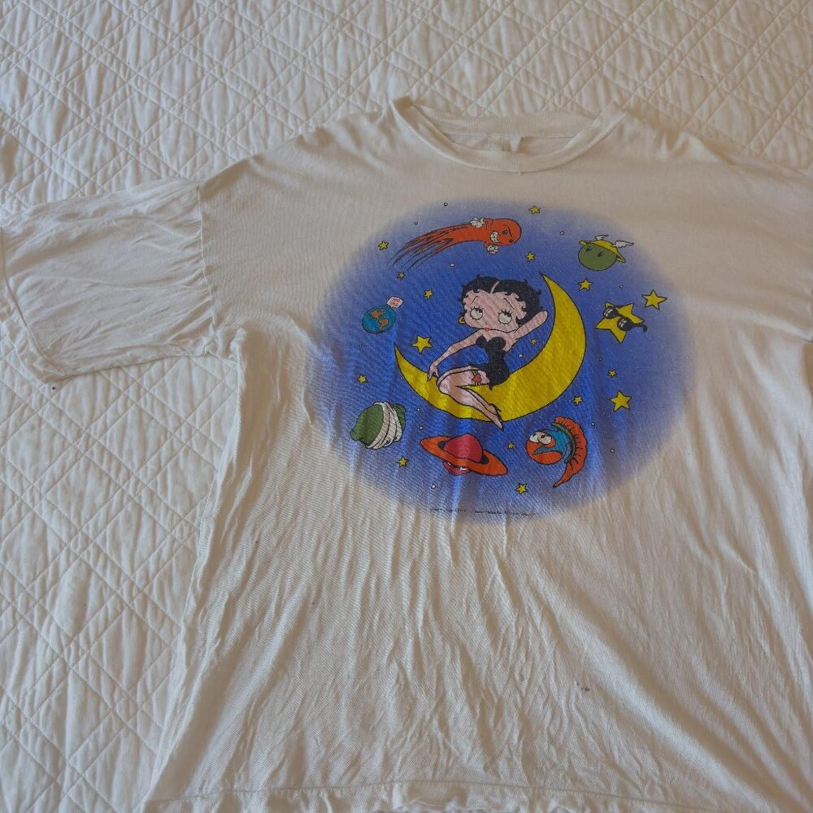 Vintage 1996 Betty Boop Space Girl T Shirt Hoodie, Sweatshirt | PodTeesHub.com