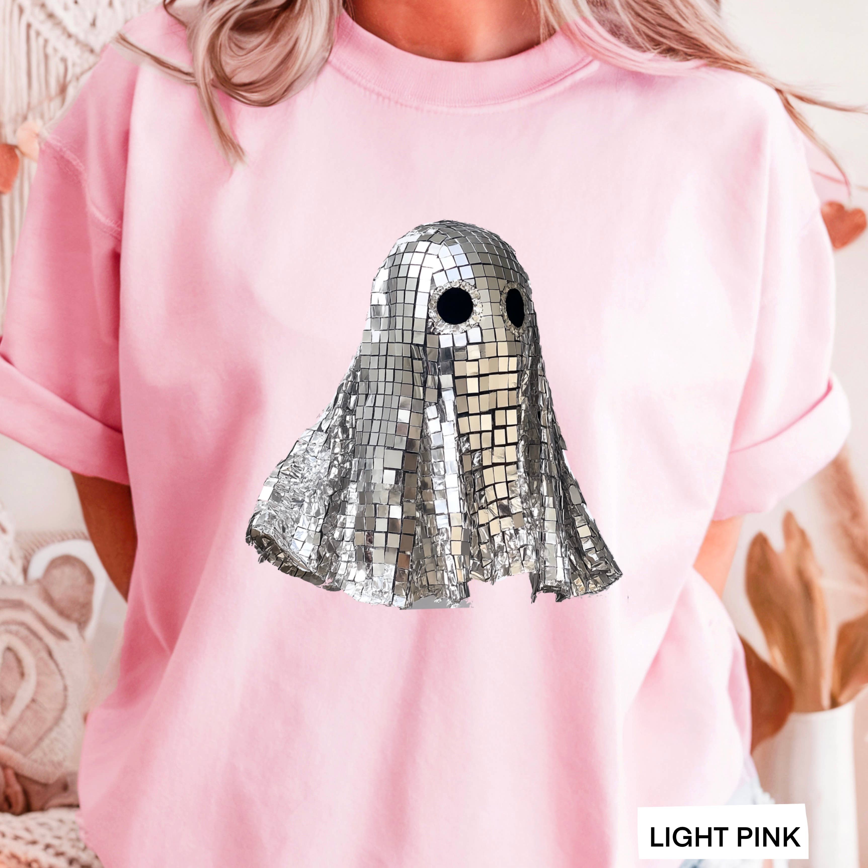 Disco  Ghost Halloween 2025 Graphic Tee  | Bella Canvas Hoodie, Sweatshirt | PodTeesHub.com