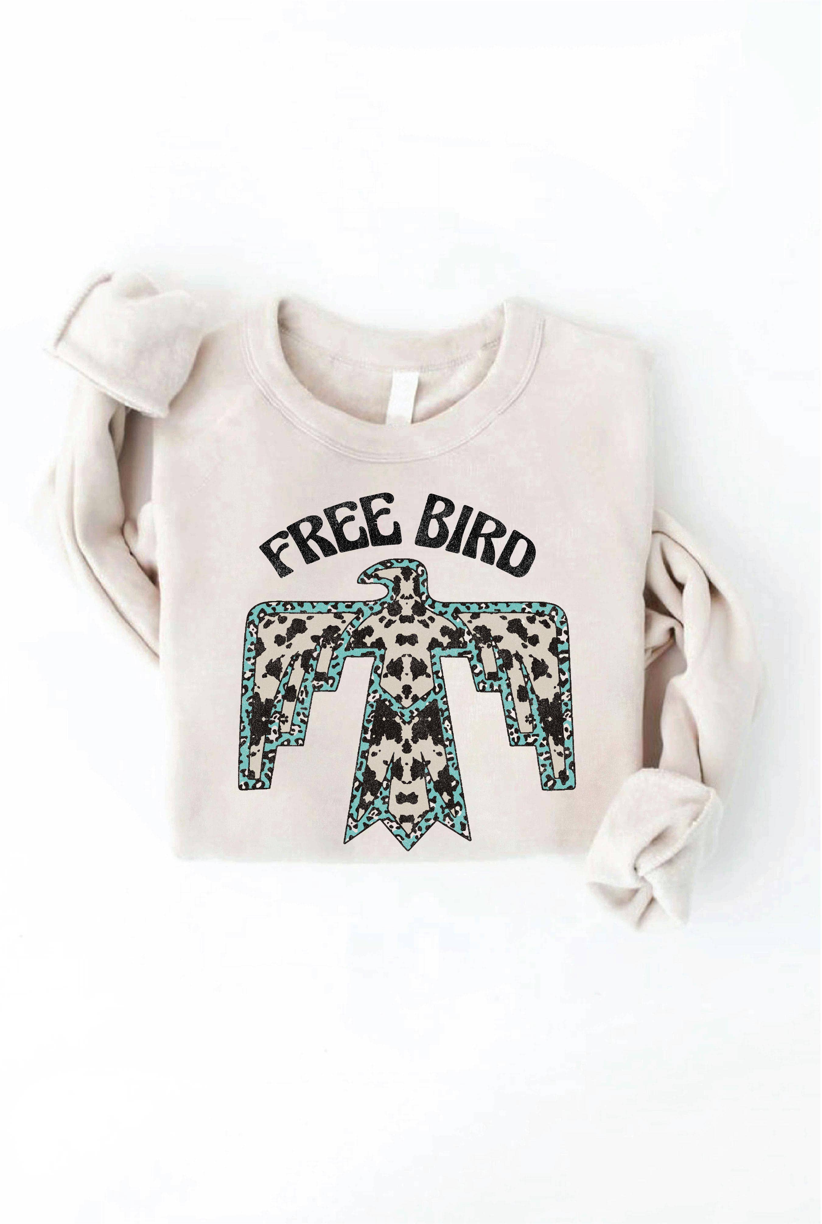 Free Bird Graphic Sweatshirt T-Shirts, Hoodie | PodTeesHub.com