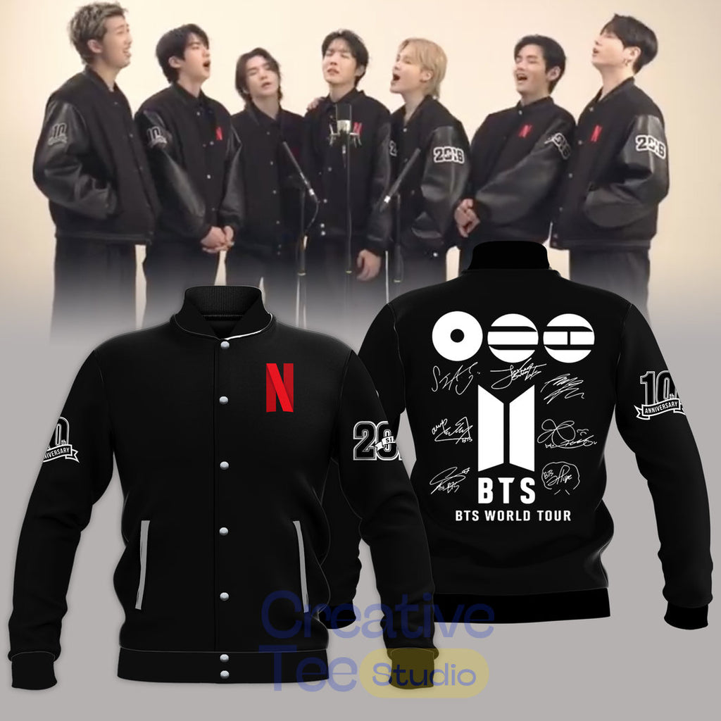 BTS 10th Anniversary Limited Edition Baseball Jacket