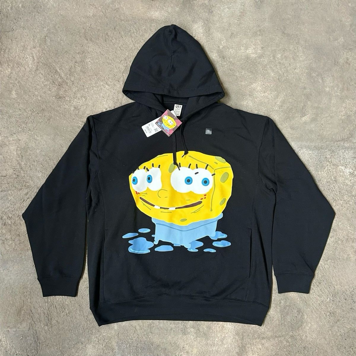Uniqlo X Cpfm X Spongebob Black Hoodie T-Shirts, Sweatshirt | PodTeesHub.com