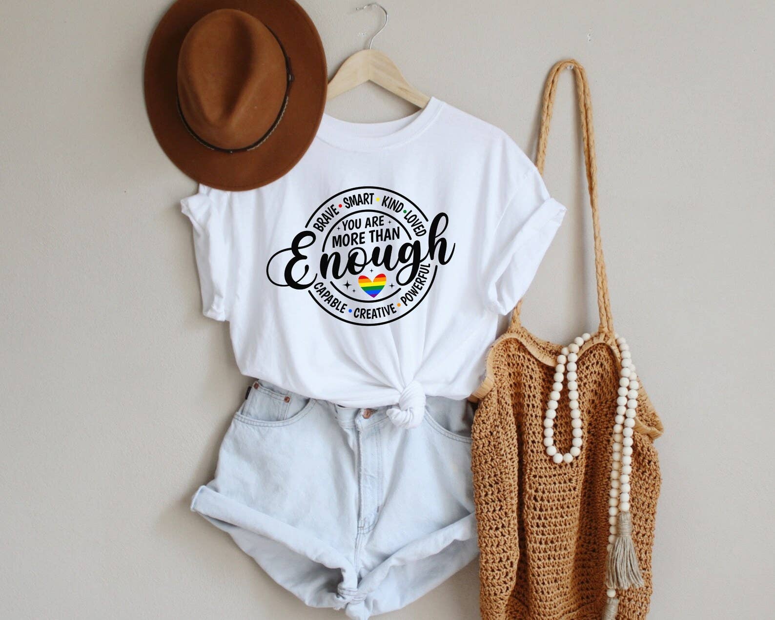 You Are More Than Enough Pride T-Shirt Hoodie, Sweatshirt | PodTeesHub.com