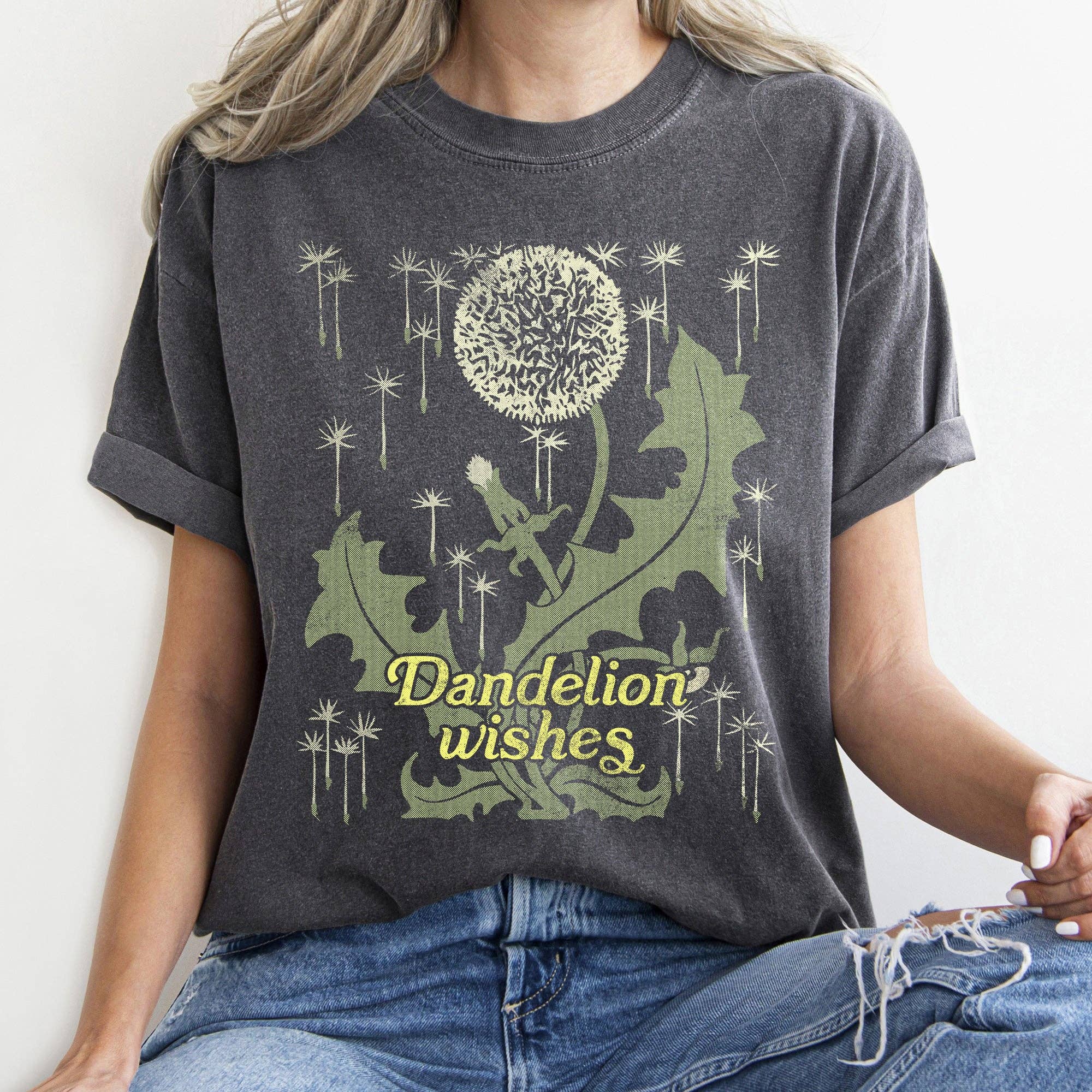 Dandelion Wishes Vintage T-Shirt Hoodie, Sweatshirt | PodTeesHub.com