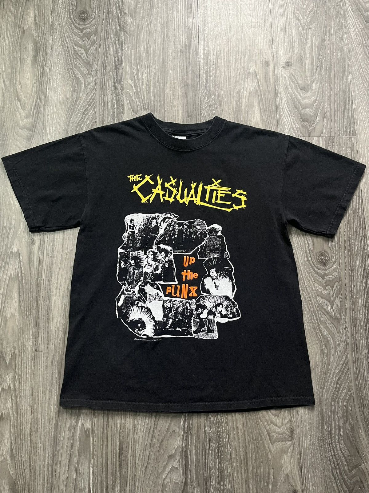 Band Tees 2004 The Casualties Up The Punx Collage Tee Hoodie, Sweatshirt | PodTeesHub.com