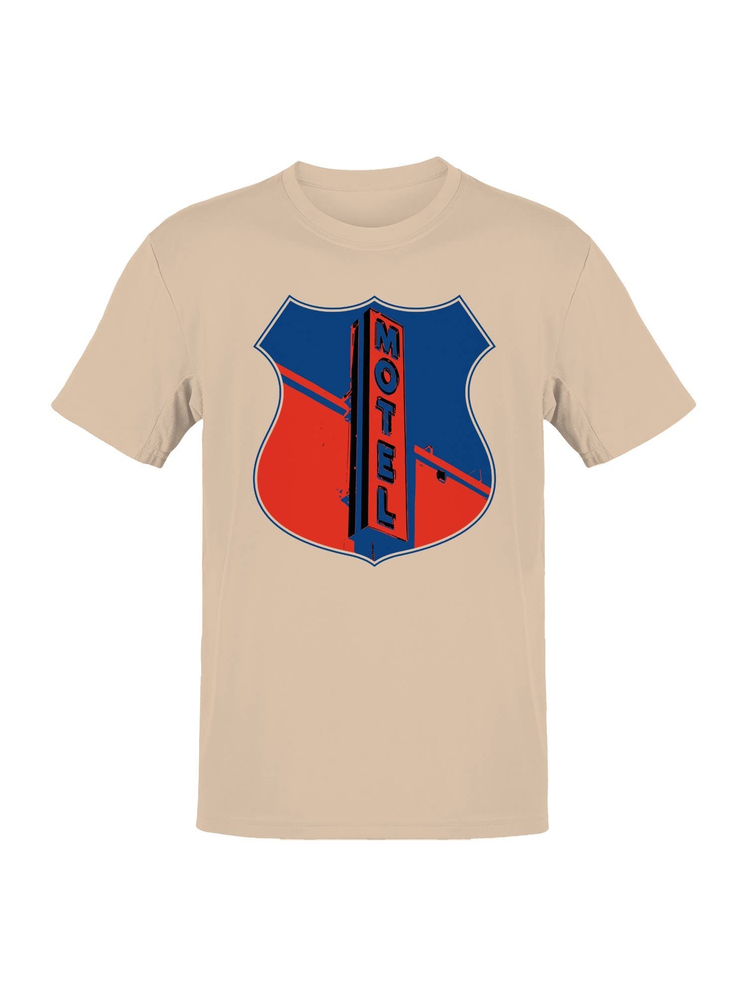 Retro Motel Shield Design Men's T-Shirt Hoodie, Sweatshirt | PodTeesHub.com