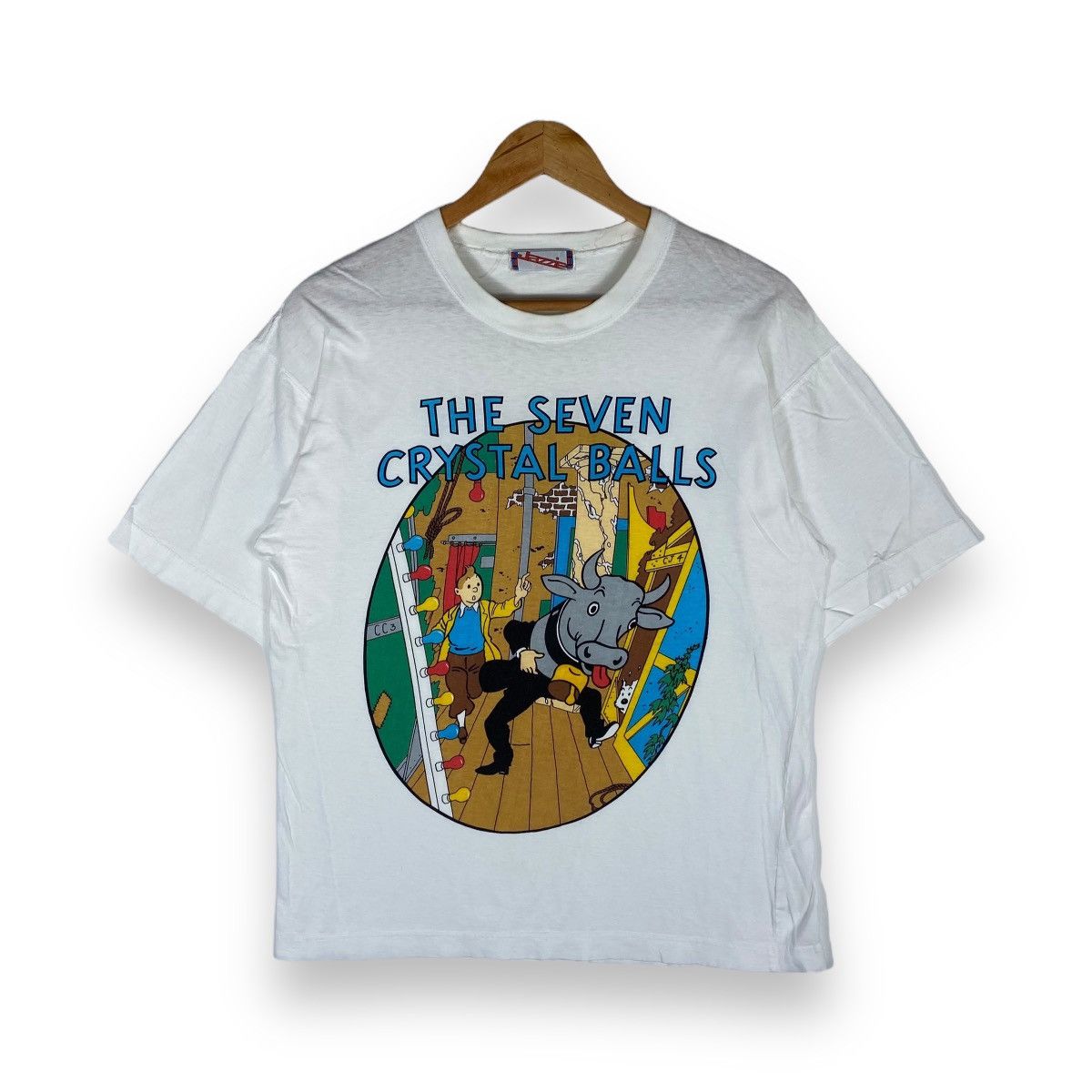 Vintage 90 S Tintin The Seven Crystal Balls Cartoon Tee Hoodie, Sweatshirt | PodTeesHub.com