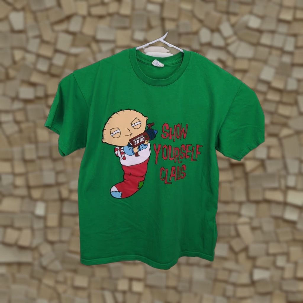 Gildan Vintage Family Guy Cartoon T Shirt Adult Large Green Gildan Heavy Cotton Short Sleeve Men Hoodie, Sweatshirt