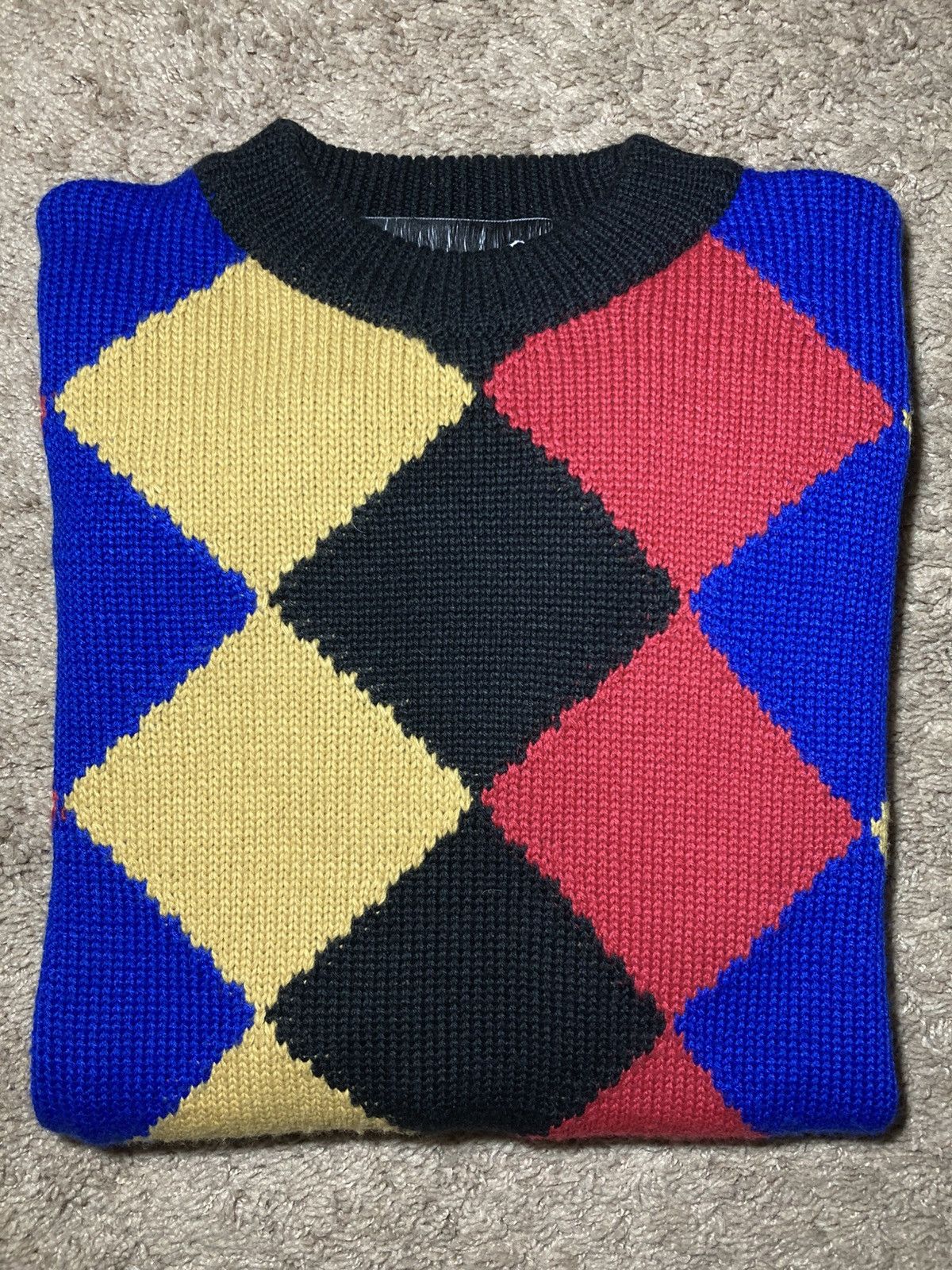 Rose Ss19 Martine Rose Harlequin Jumper 2019 Cards Joker Blue T-Shirts, Hoodie, Sweatshirt | PodTeesHub.com