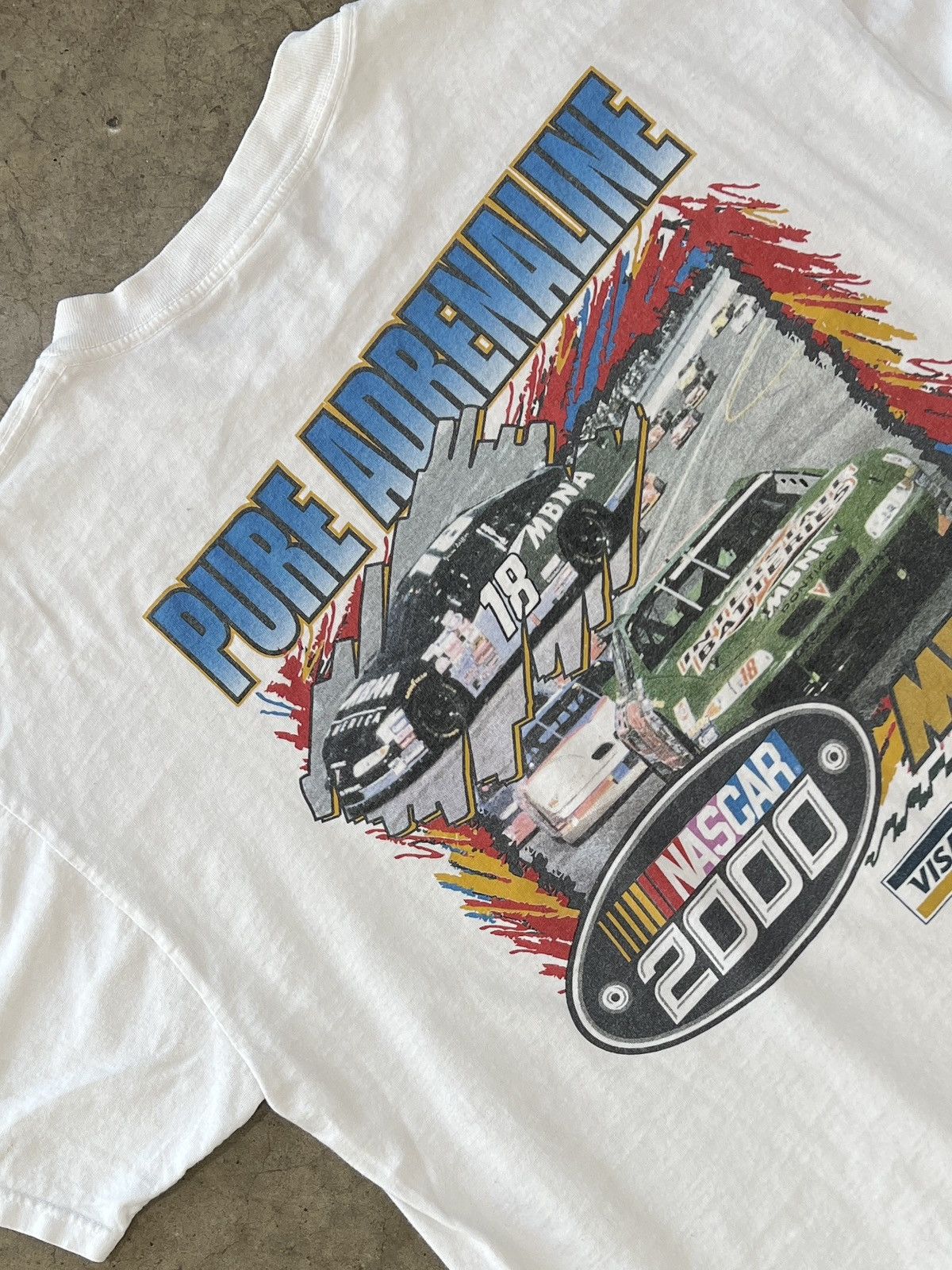 Vintage 2000 Nascar Mbna Motorsports Pure Adrenline Tee Xl Hoodie, Sweatshirt | PodTeesHub.com