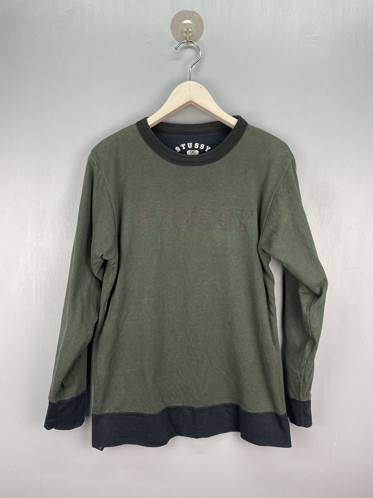 Vintage 90s Stussy Reversible Long Sleeve T Shirt Hoodie, Sweatshirt | PodTeesHub.com