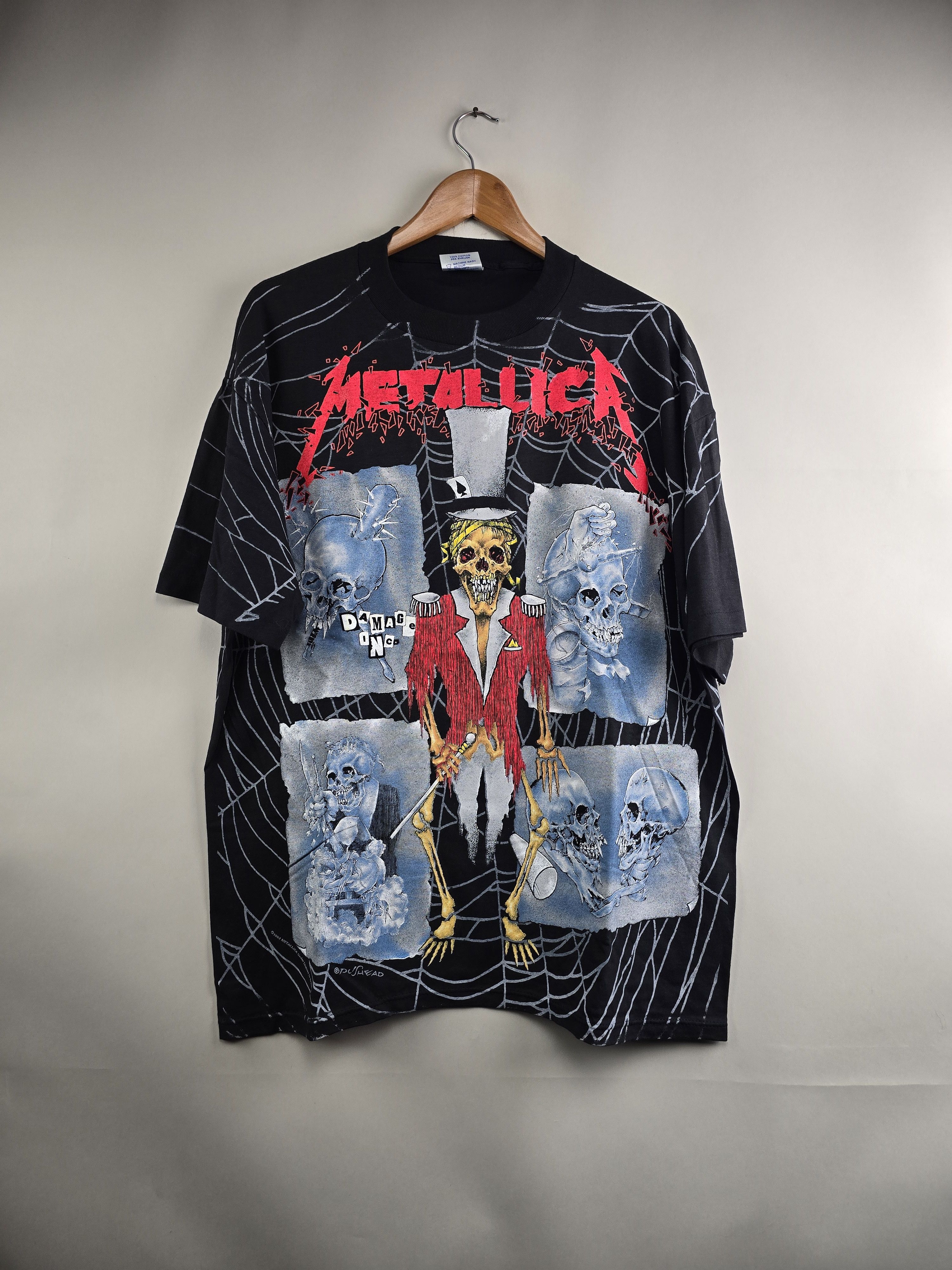 Metallica X Vintage 1992 Metallica Ringmaster All Over Print Xl 24 30 T-Shirts, Hoodie, Sweatshirt | PodTeesHub.com