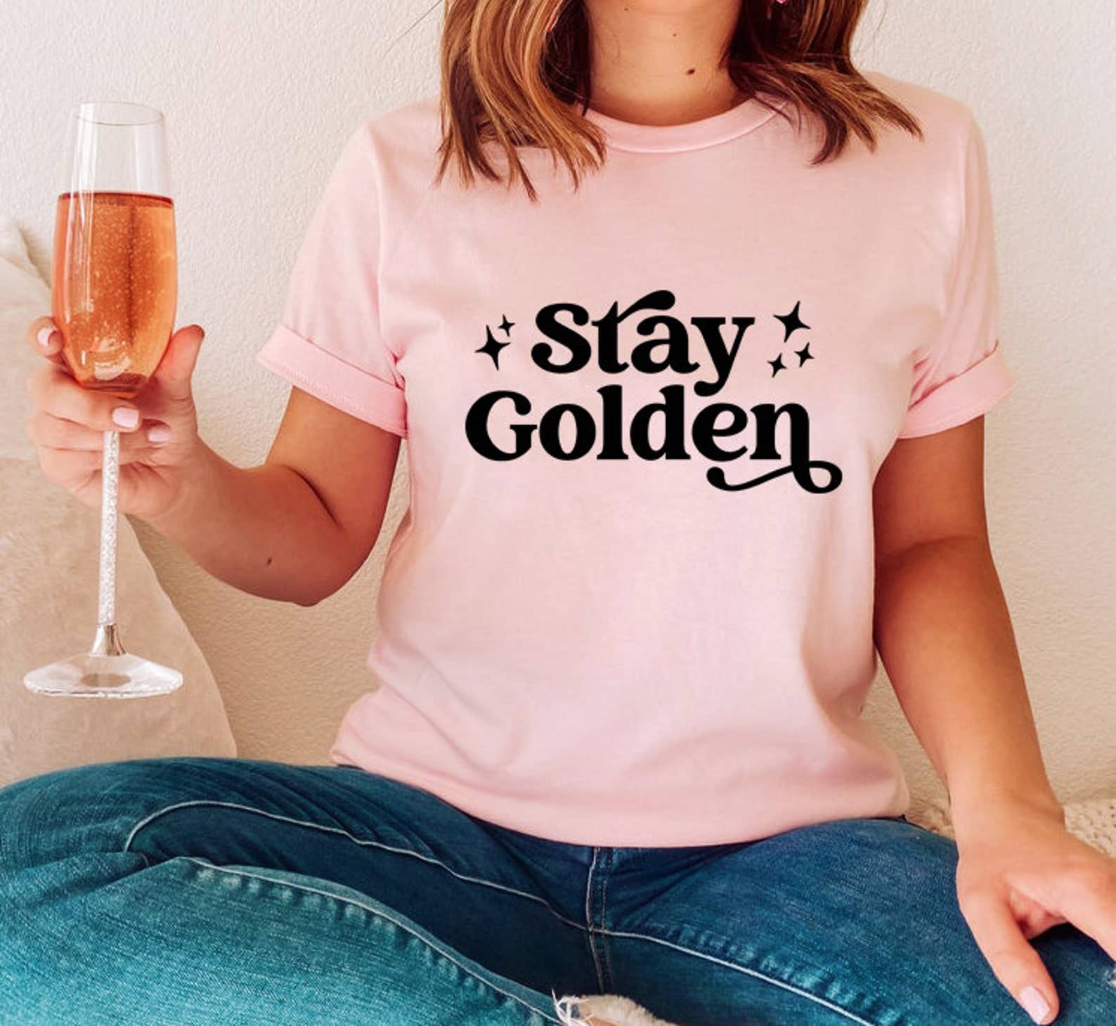 Stay Golden T-Shirt Hoodie, Sweatshirt | PodTeesHub.com