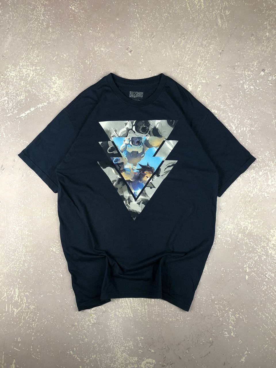 The Game Overwatch Blizzard Dark Blue Gaming T Shirt Size L Hoodie, Sweatshirt | PodTeesHub.com