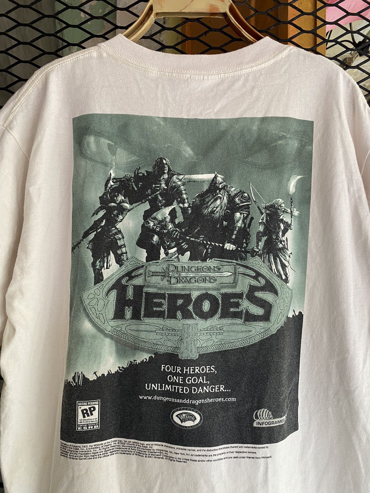 Playstation X Vintage Vtg Dungeons And Dragon Heroes Promo T Shirt Video Game Hoodie, Sweatshirt | PodTeesHub.com