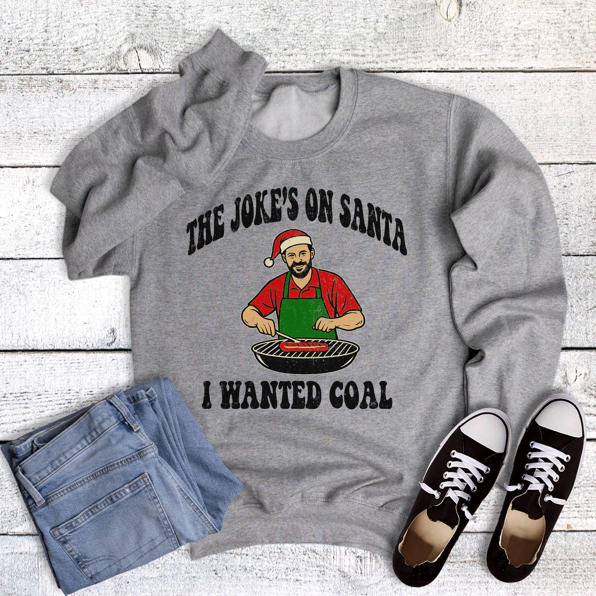 Christmas Joke's On Santa I Wanted Coal Sweatshirt T-Shirts, Hoodie | PodTeesHub.com