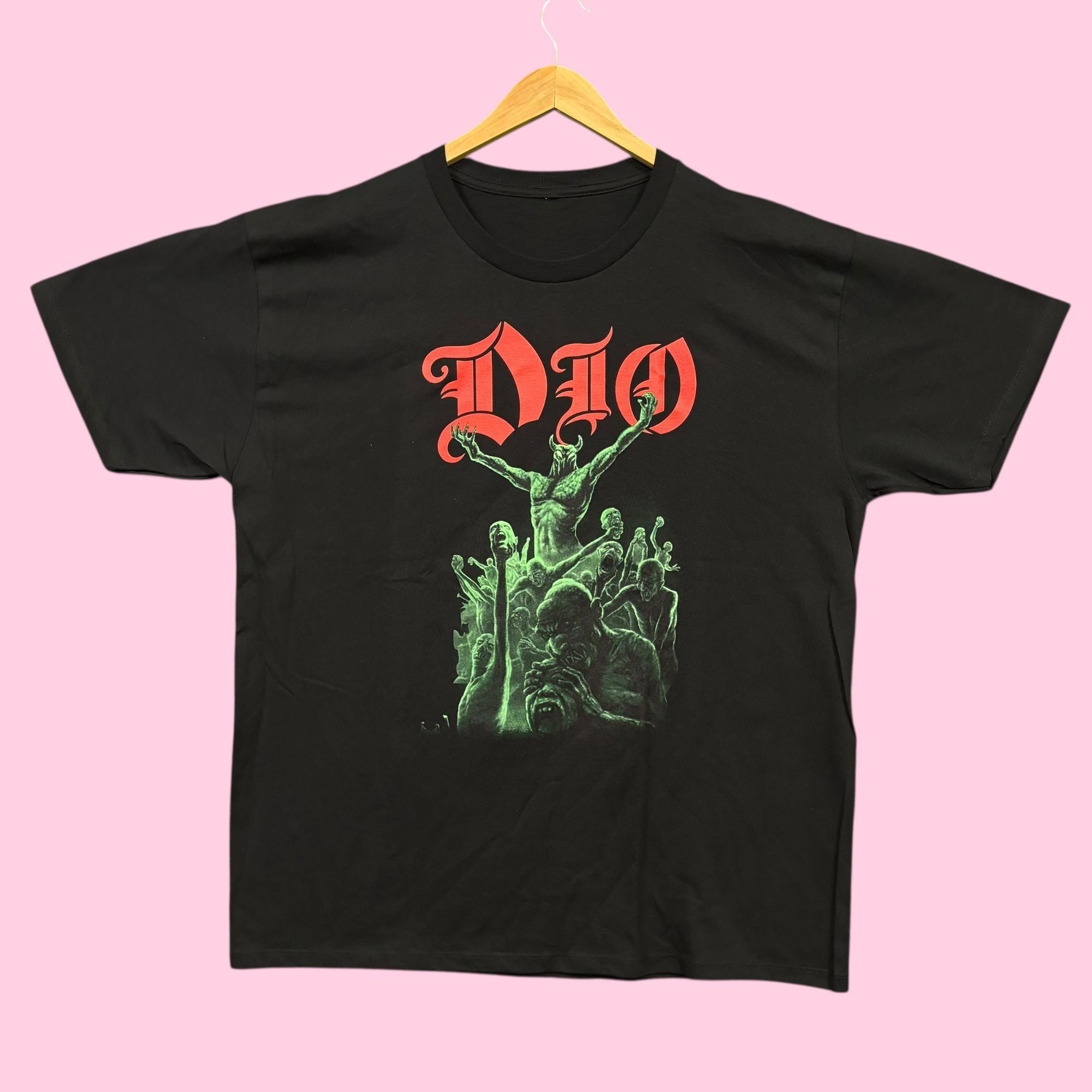 Band Tees Dio Holy Diver Stand Up And Shout Heavy Metal Band Tee Xl Hoodie, Sweatshirt | PodTeesHub.com