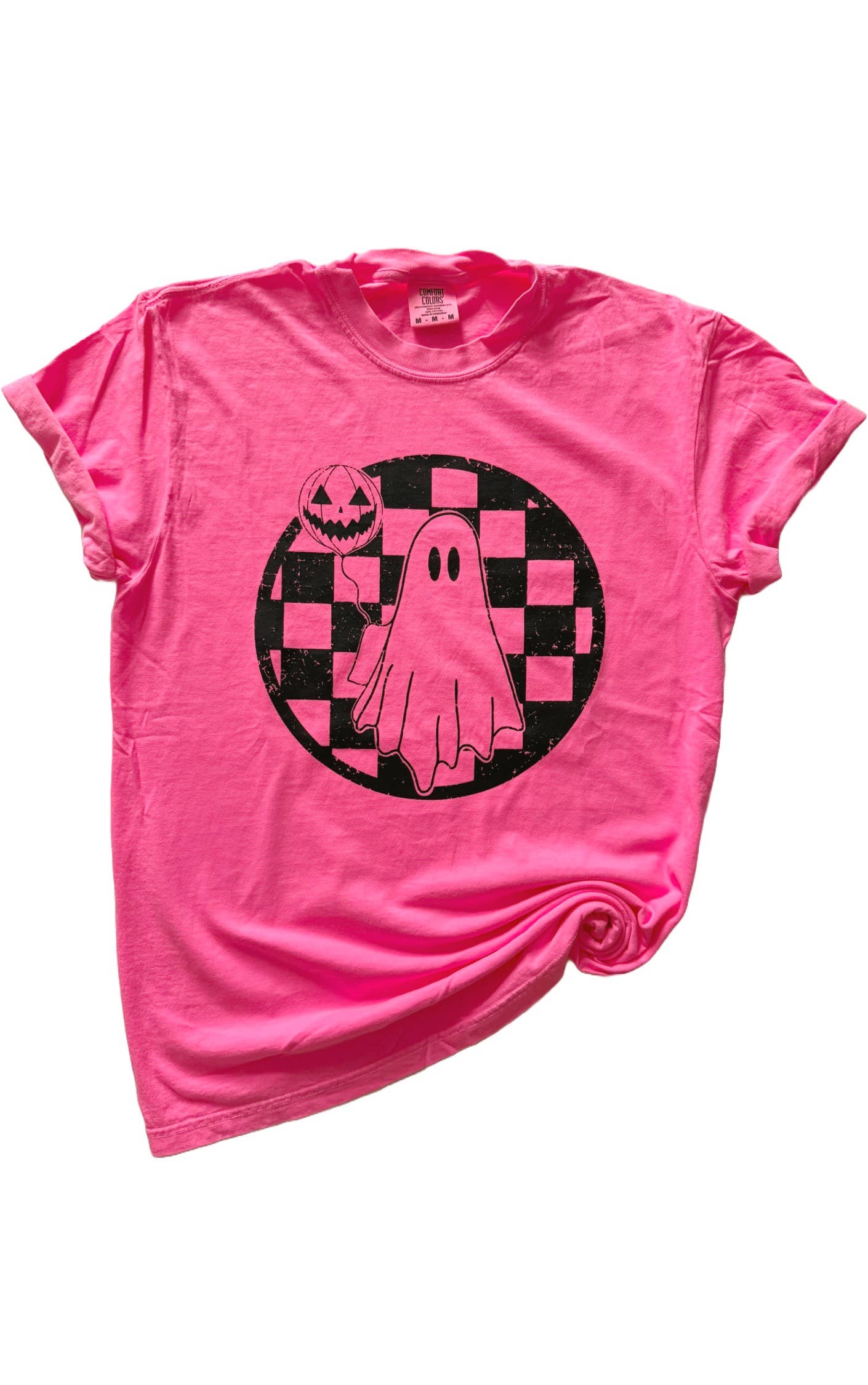 Retro Ghost Comfort Colors Tee Hoodie, Sweatshirt | PodTeesHub.com