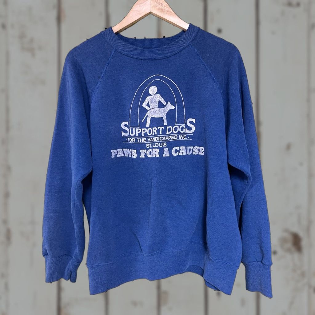 Vintage Bassett Walker St Louis Blues Crew Neck Sweatshirt Xl Unisex Adults Blue 80s 90s Paw T-Shirts, Hoodie