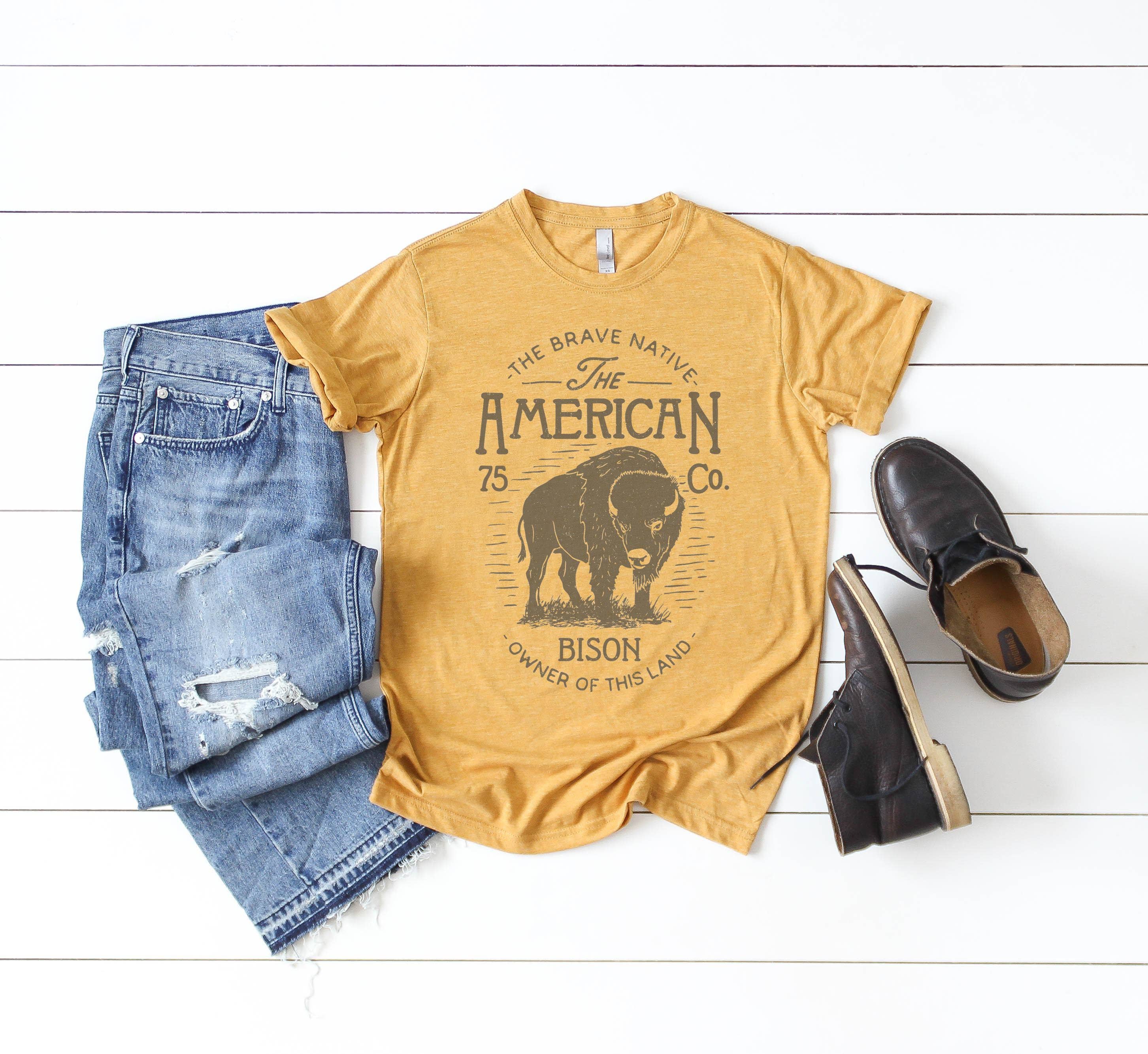 American Bison Tee Hoodie, Sweatshirt | PodTeesHub.com