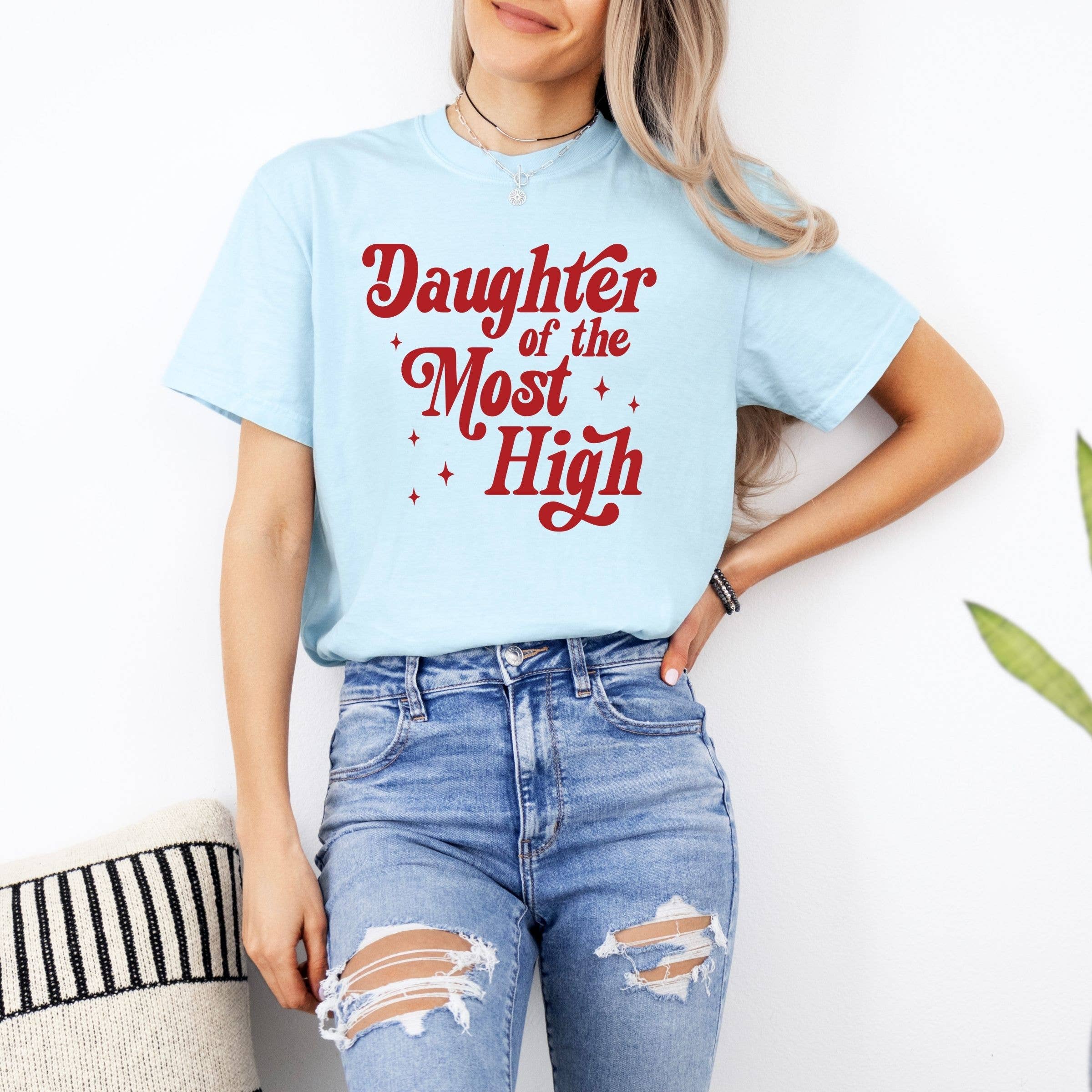 Daughter of the Most High Floral Western Spring Graphic Tee Hoodie, Sweatshirt | PodTeesHub.com