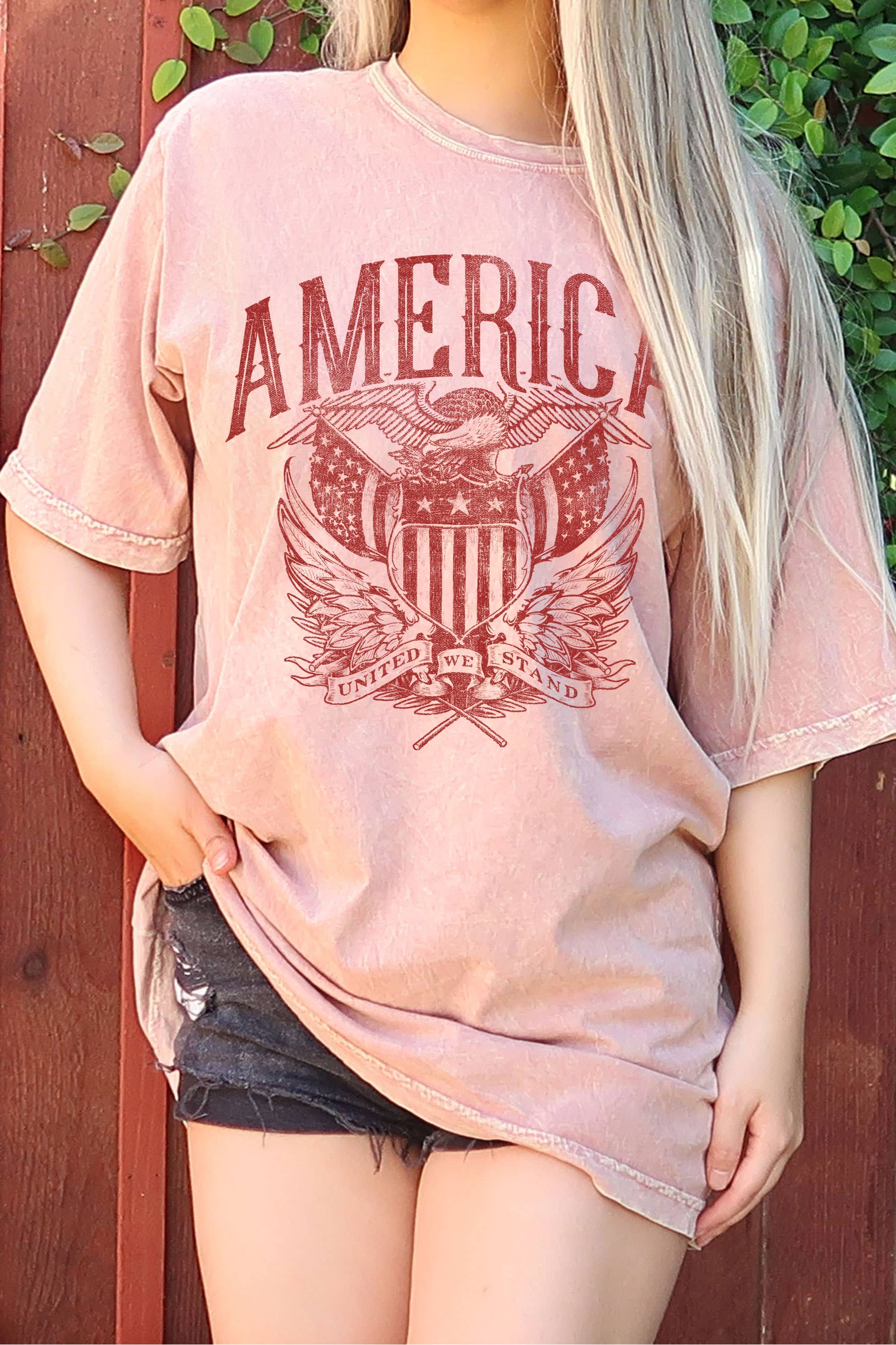 America Eagle USA Flag Oversize Mineral Graphic Tshirt Hoodie, Sweatshirt | PodTeesHub.com