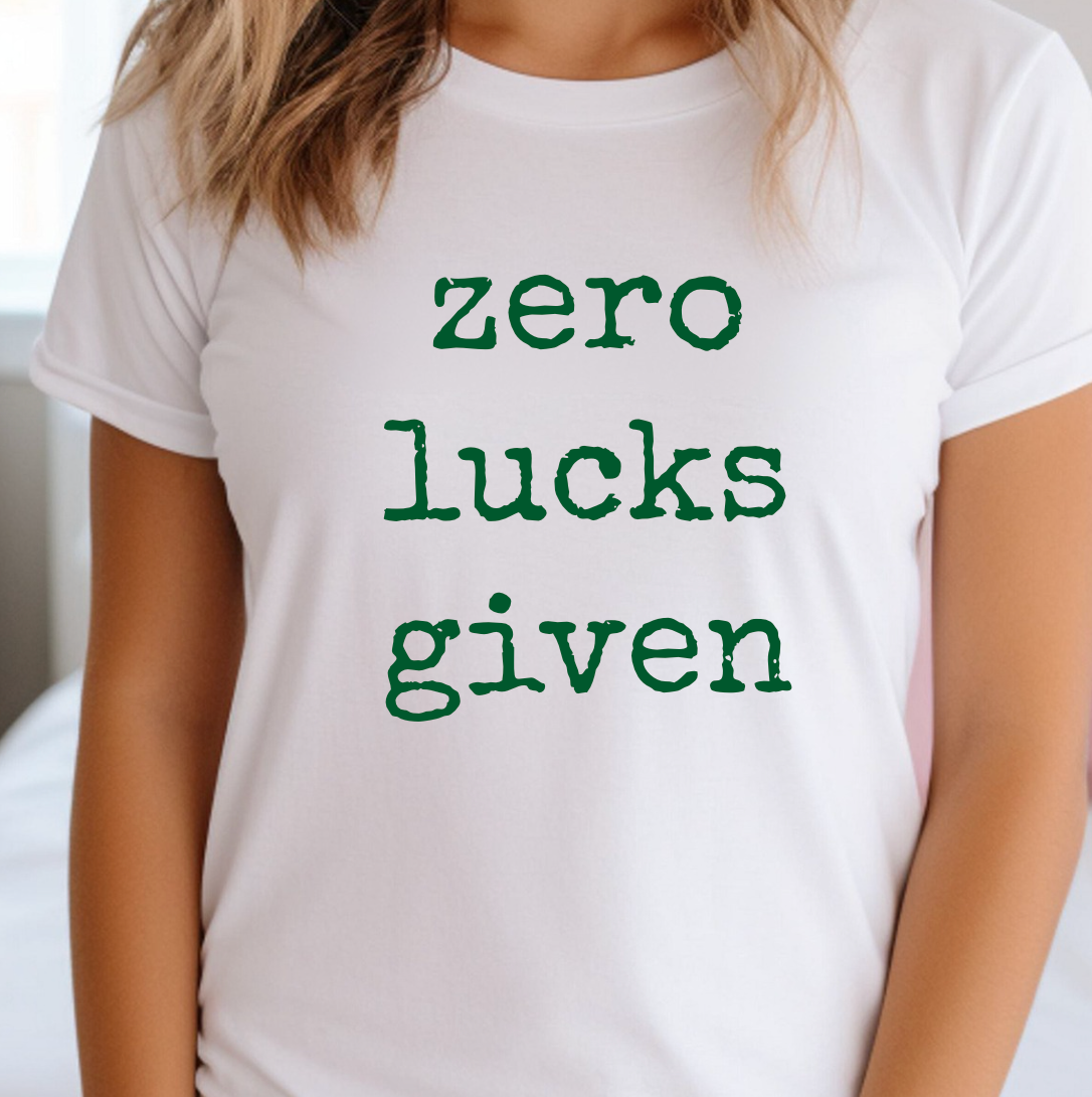 Zero Lucks Given Tee Hoodie, Sweatshirt | PodTeesHub.com