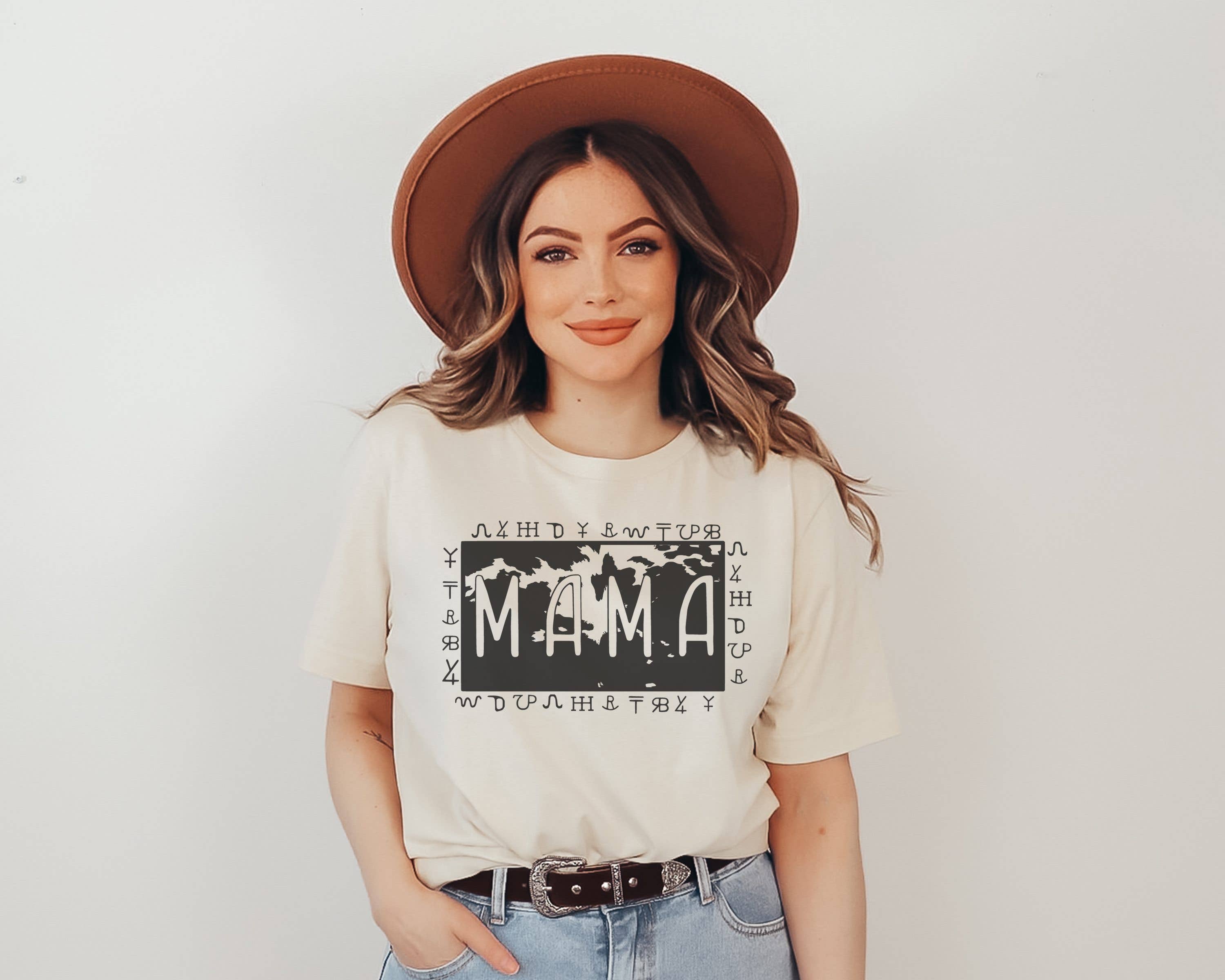 Mama Cowhide Brand Tee | Mom T Shirt Hoodie, Sweatshirt | PodTeesHub.com