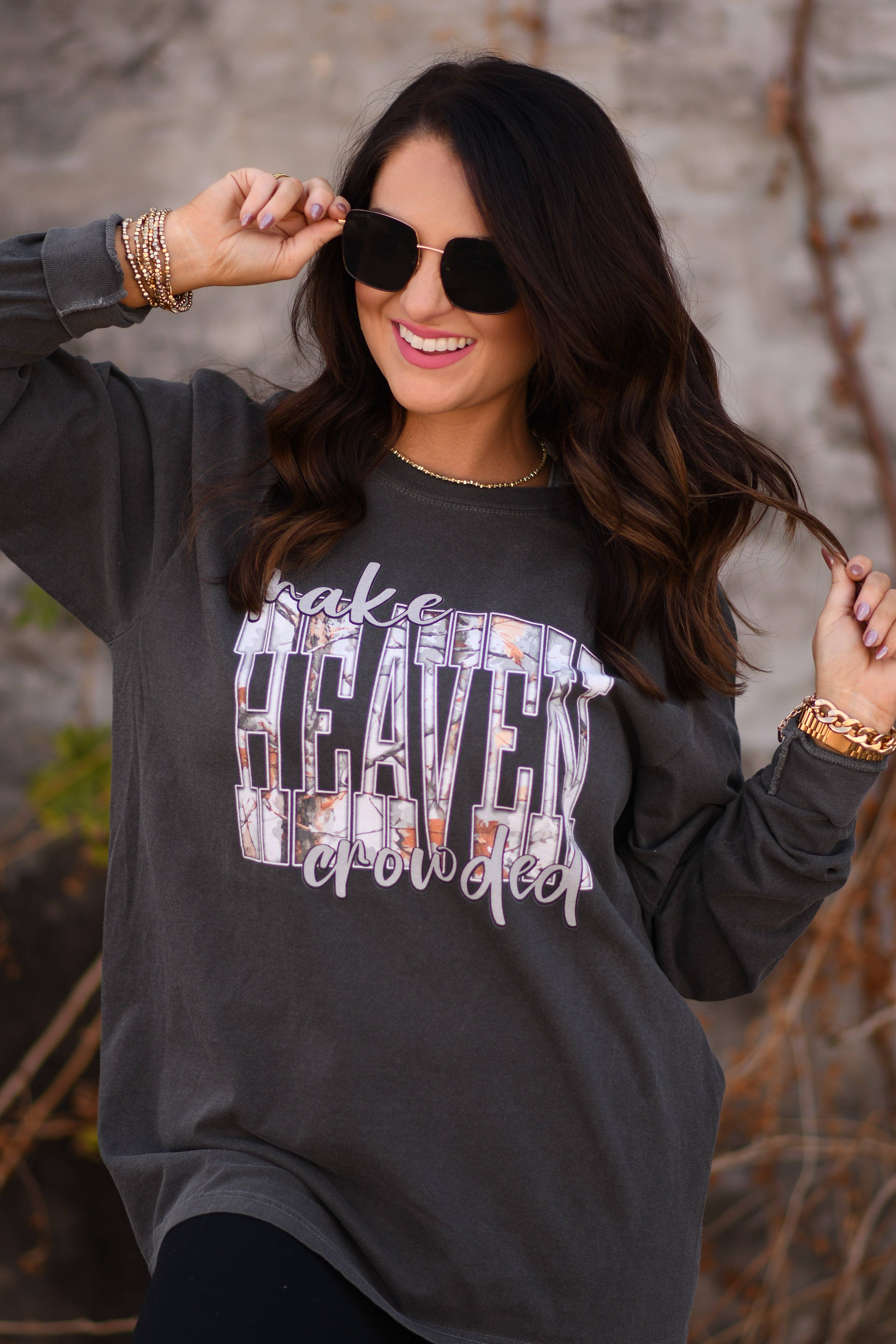 Camo Make Heaven Crowded Tee / Long Sleeve Hoodie, Sweatshirt | PodTeesHub.com
