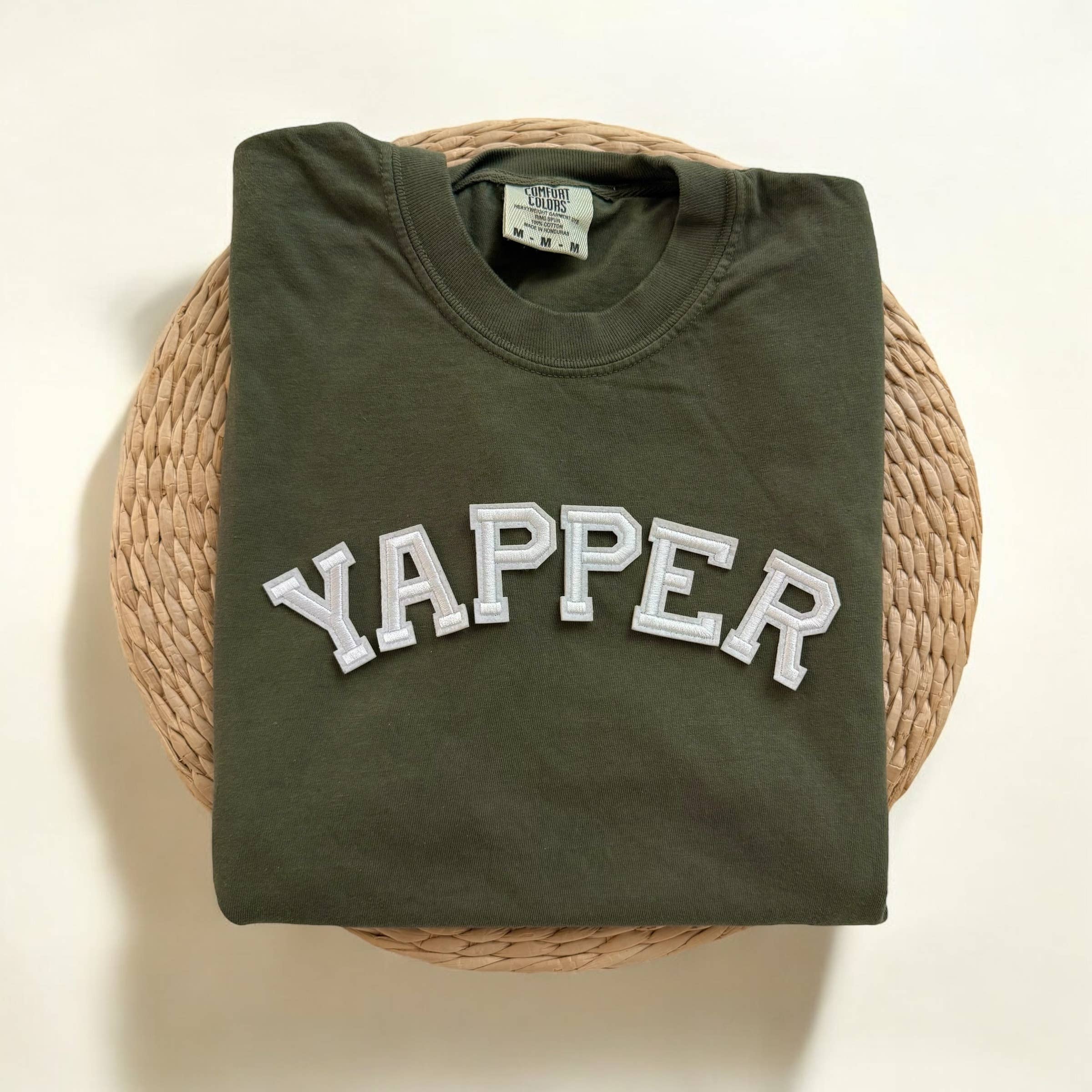 Yapper Comfort Colors Short Sleeve Shirt, Funny Shirts Hoodie, Sweatshirt | PodTeesHub.com