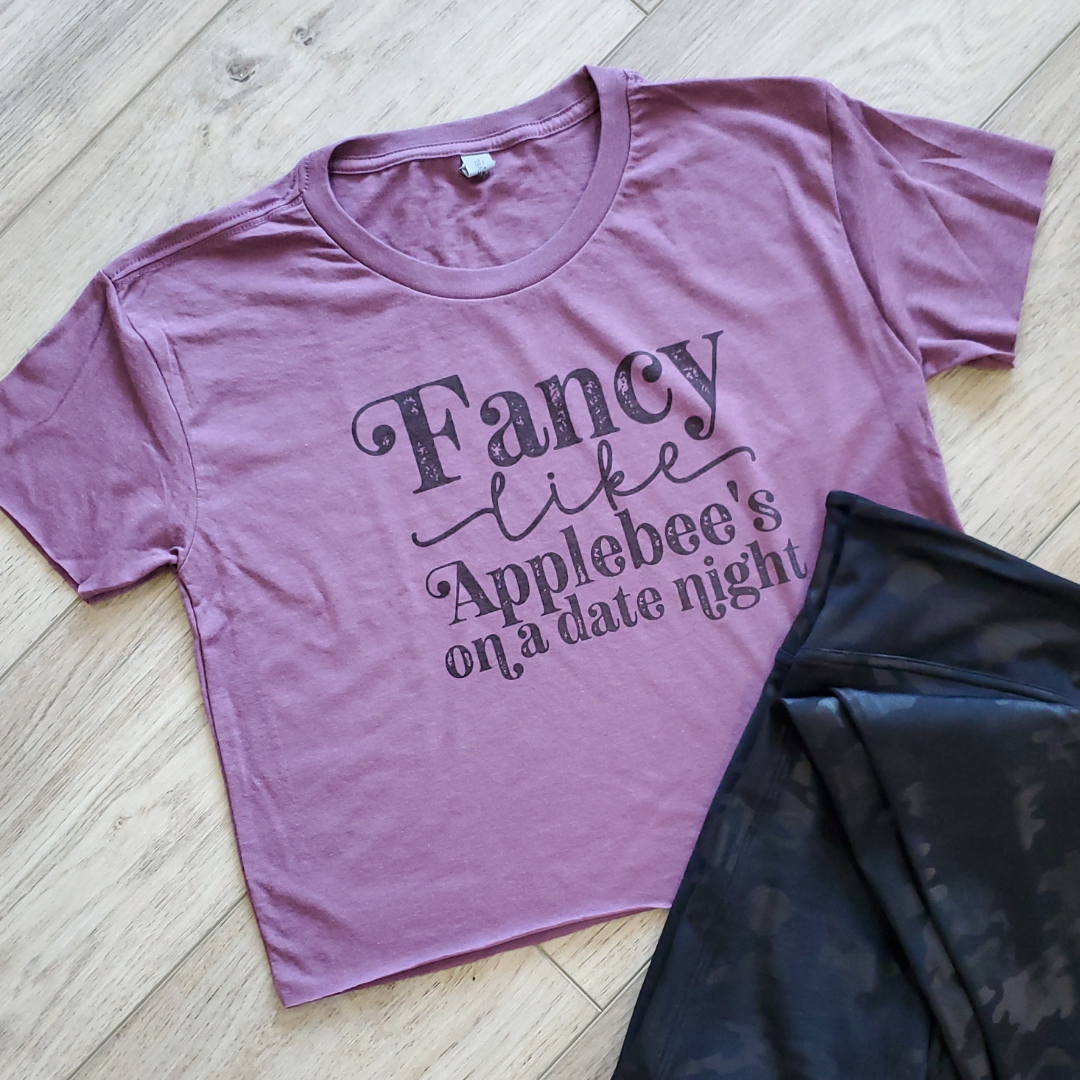 Fancy Like Crop Graphic Tee Hoodie, Sweatshirt | PodTeesHub.com