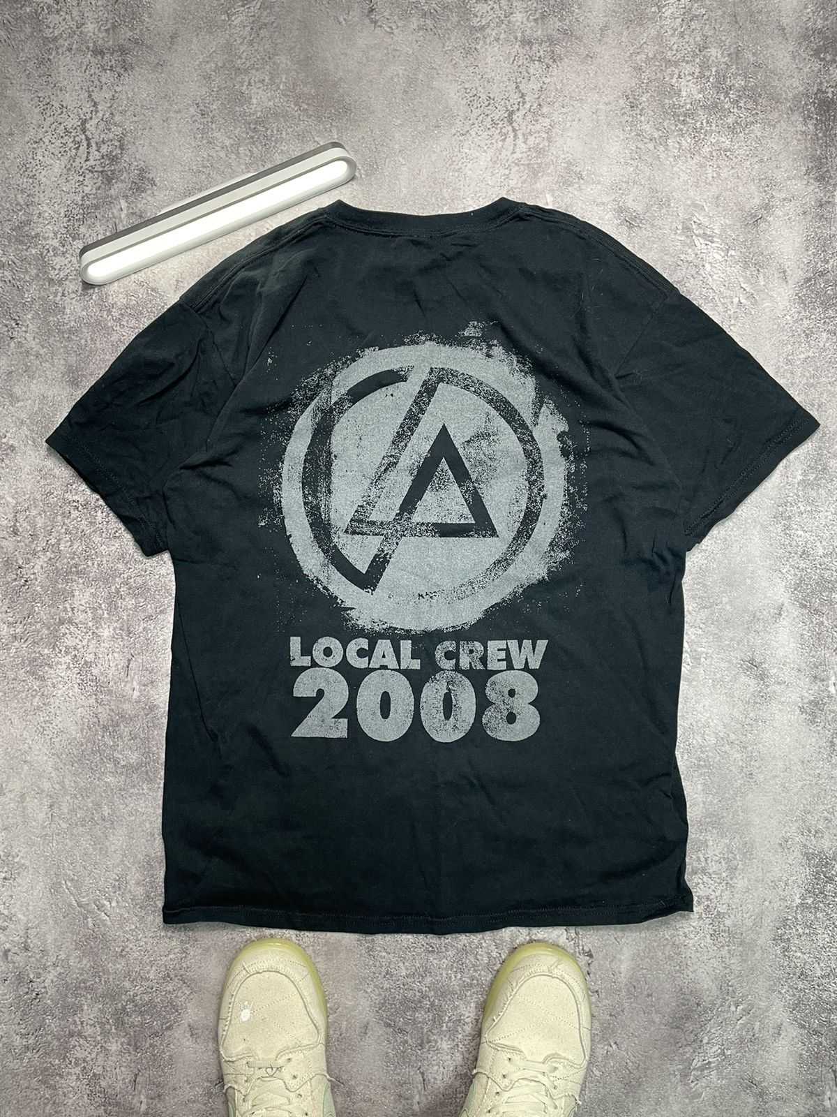 Band Tees Vintage 2008 Linkin Park Meteora Local Crew Tour Shirt Hoodie, Sweatshirt | PodTeesHub.com