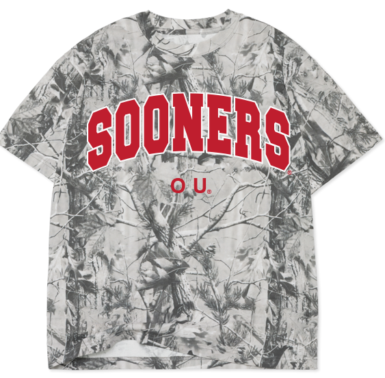 Ou Sooners Filled Gault Black/White Camo Tee Hoodie, Sweatshirt | PodTeesHub.com