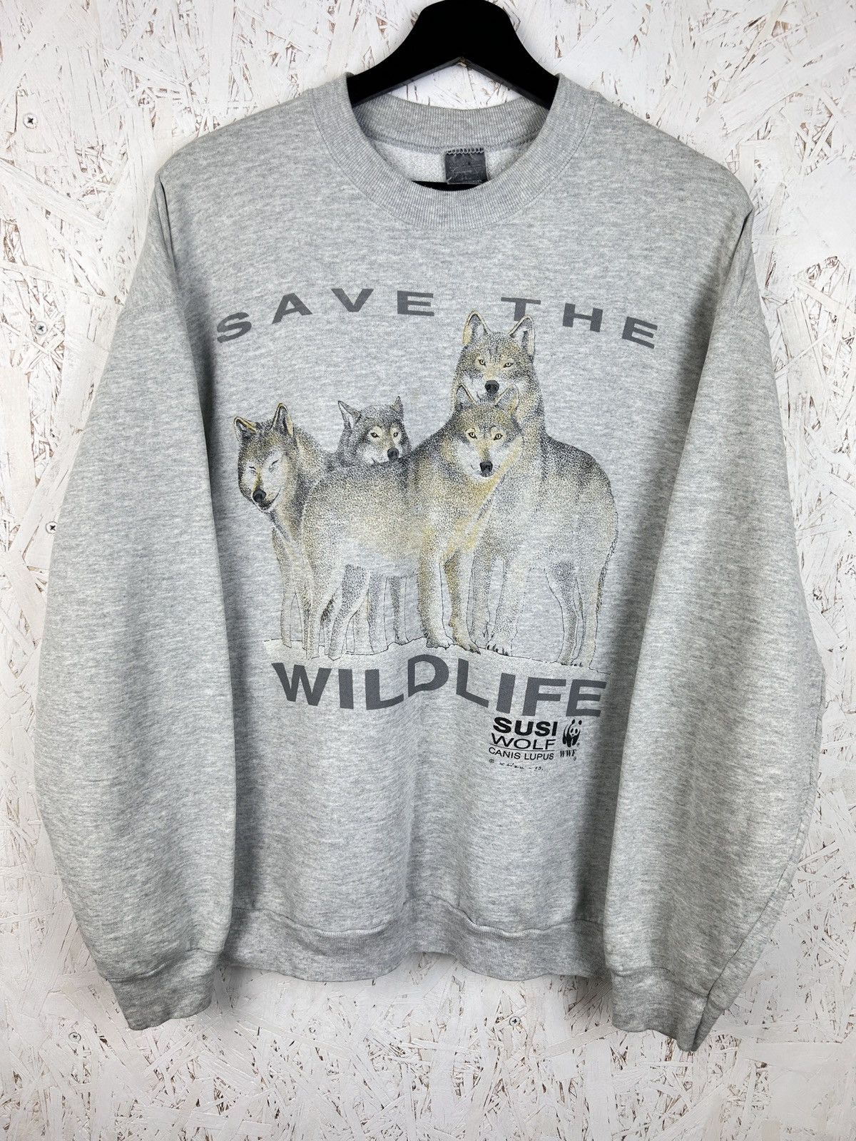 90s Vintage Save Wildlife Wwf Wolf Pack Sweat T-Shirts, Hoodie, Sweatshirt