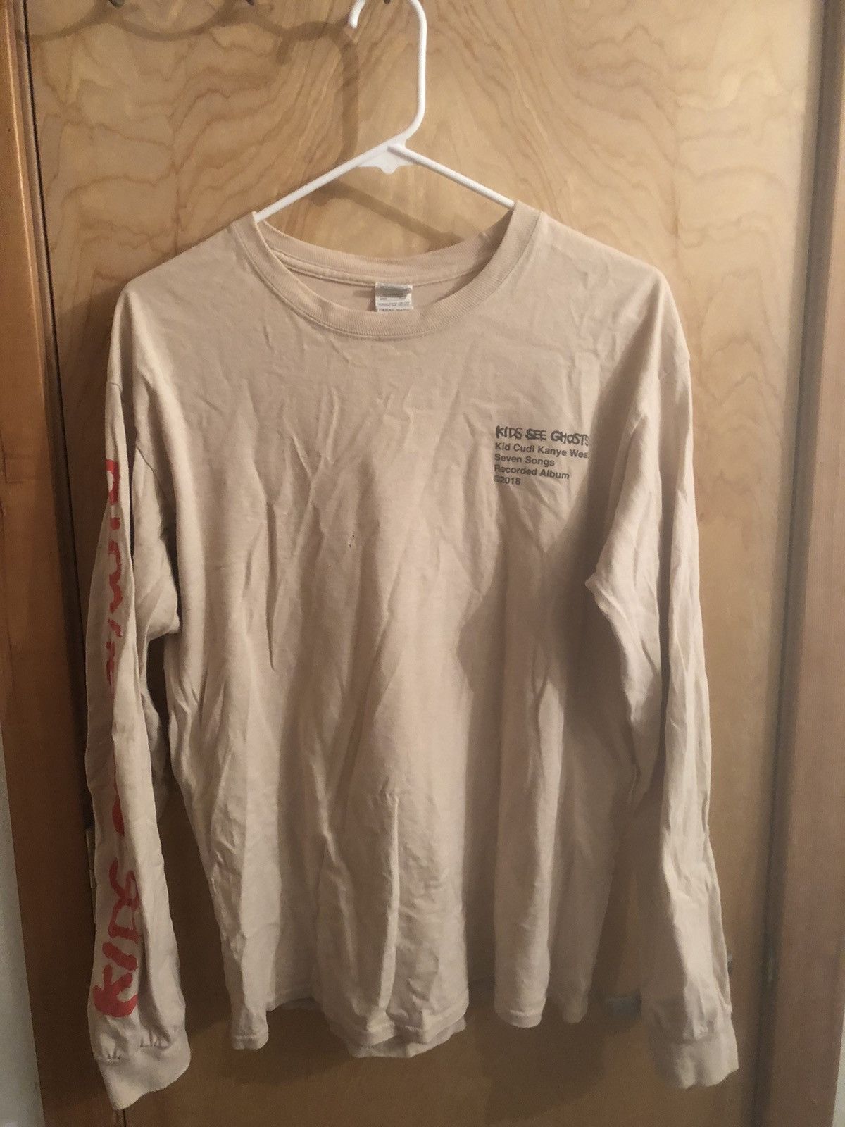 Kid Cudi X Virgil Abloh Kids See Ghosts Long Sleeve T-Shirts, Hoodie, Sweatshirt | PodTeesHub.com