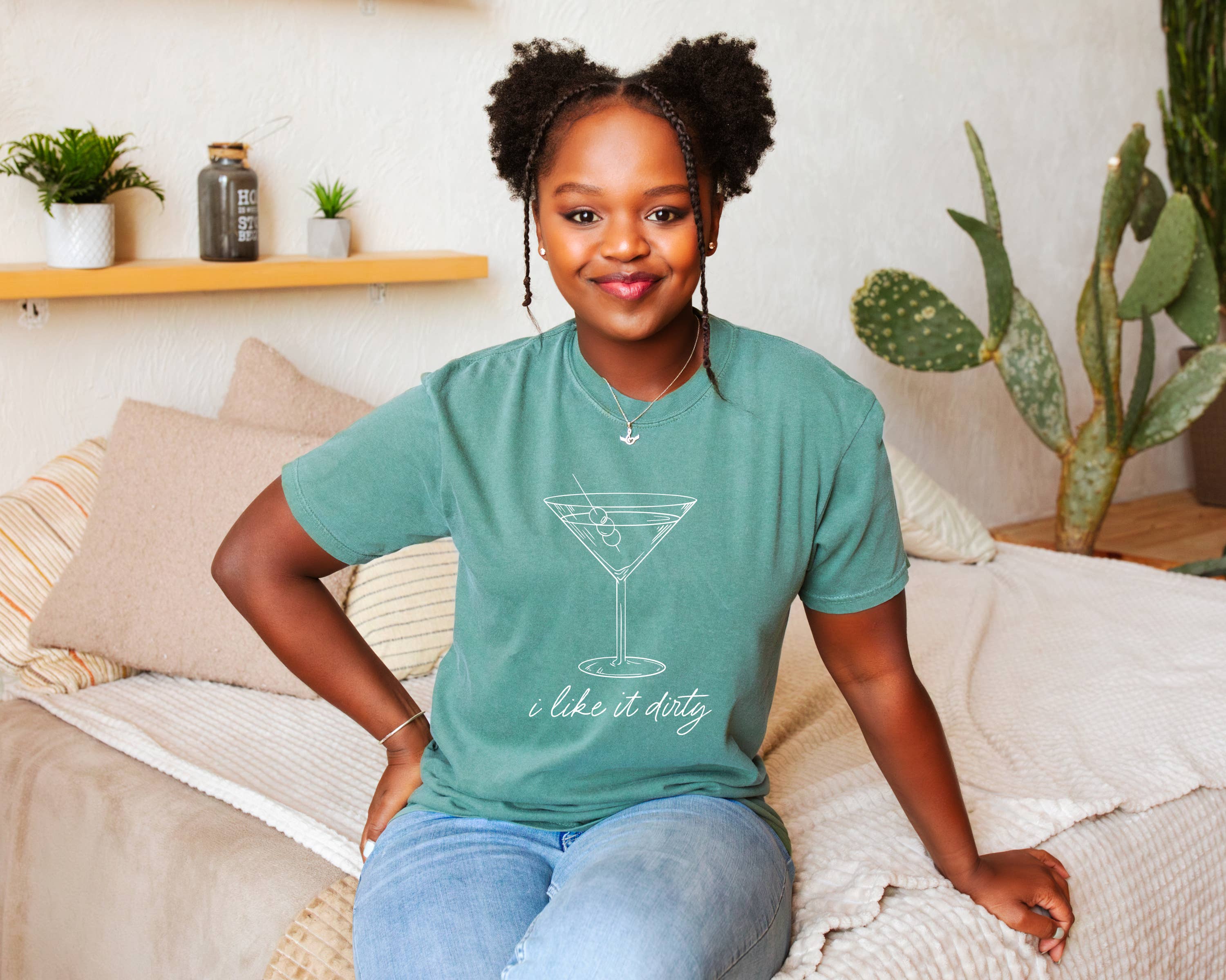 I Like It Dirty, Dirty Martini, Graphic Tee, Women's Apparel Hoodie, Sweatshirt | PodTeesHub.com
