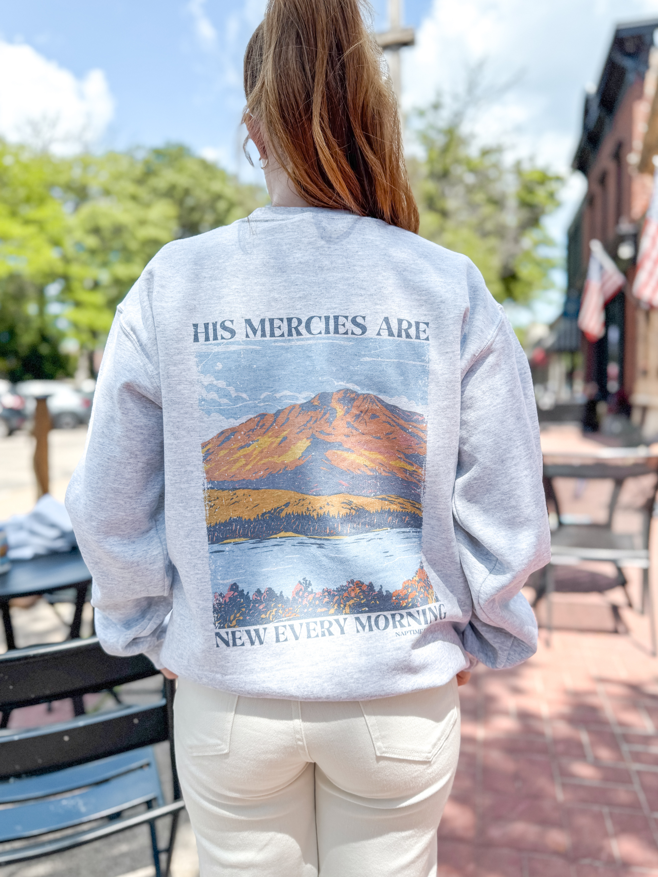 His Mercies Are New Christian Crewneck Sweatshirt T-Shirts, Hoodie | PodTeesHub.com