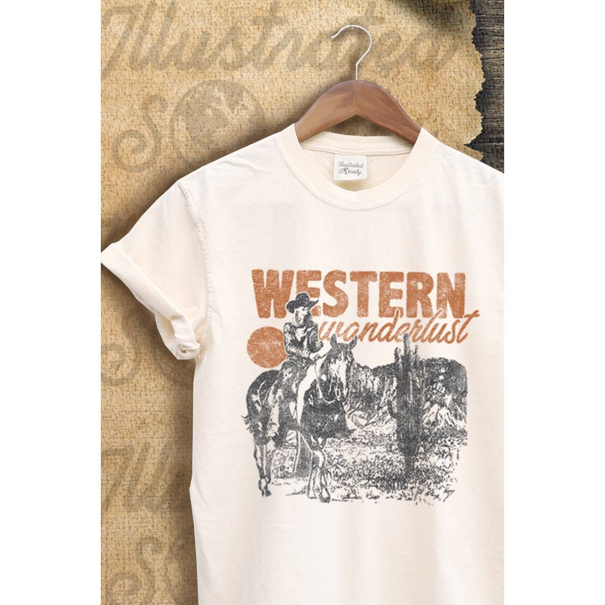 Western Wandurust Vintage Graphic  Tee Hoodie, Sweatshirt | PodTeesHub.com