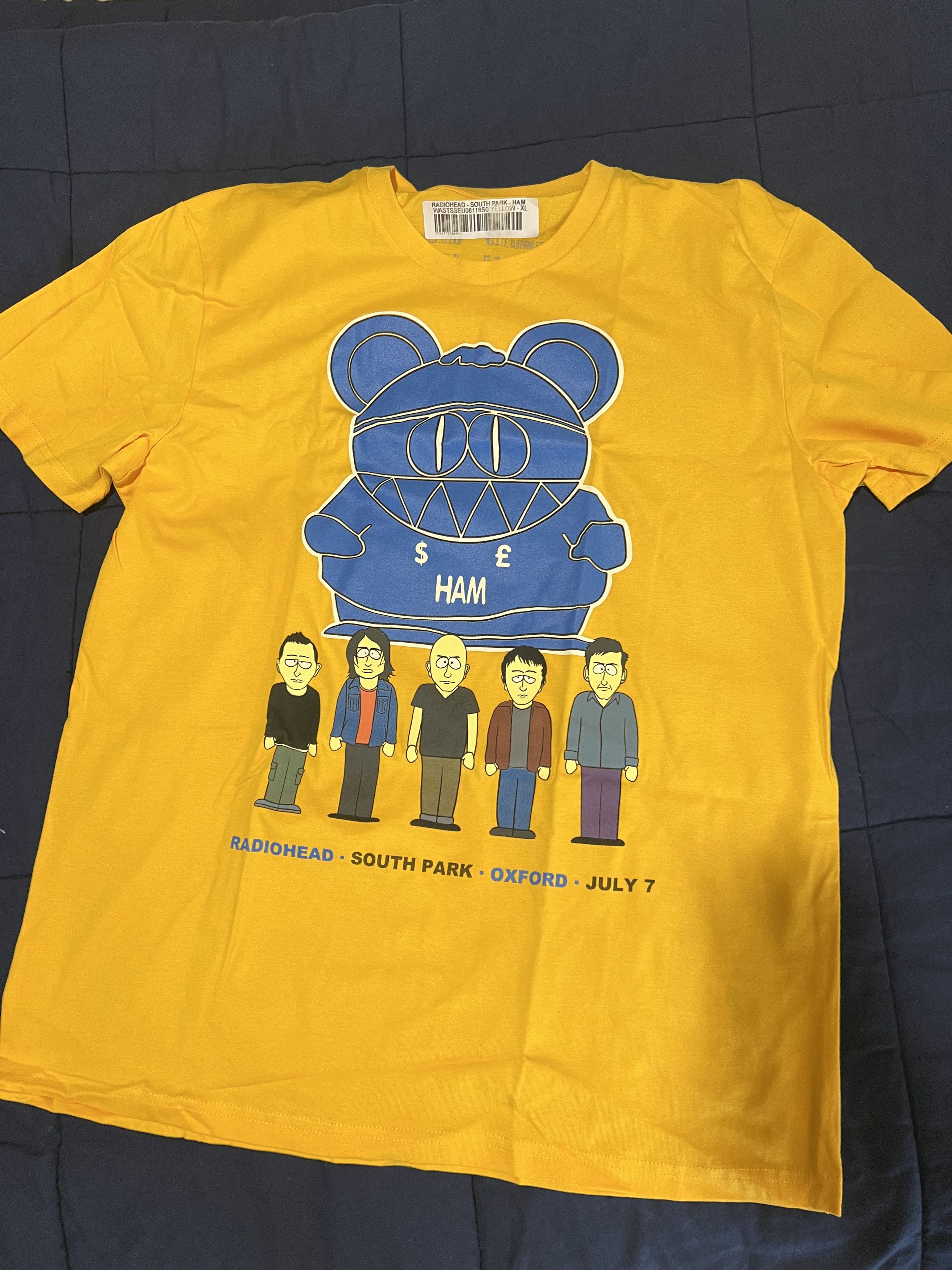 Band Radiohead South Park Ham Yellow T-Shirts, Hoodie, Sweatshirt