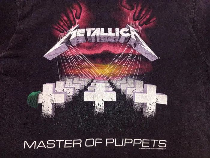 Vintage Very Rare Metallica Master Of Puppets Band Rock T Shirt Tour Hoodie, Sweatshirt | PodTeesHub.com