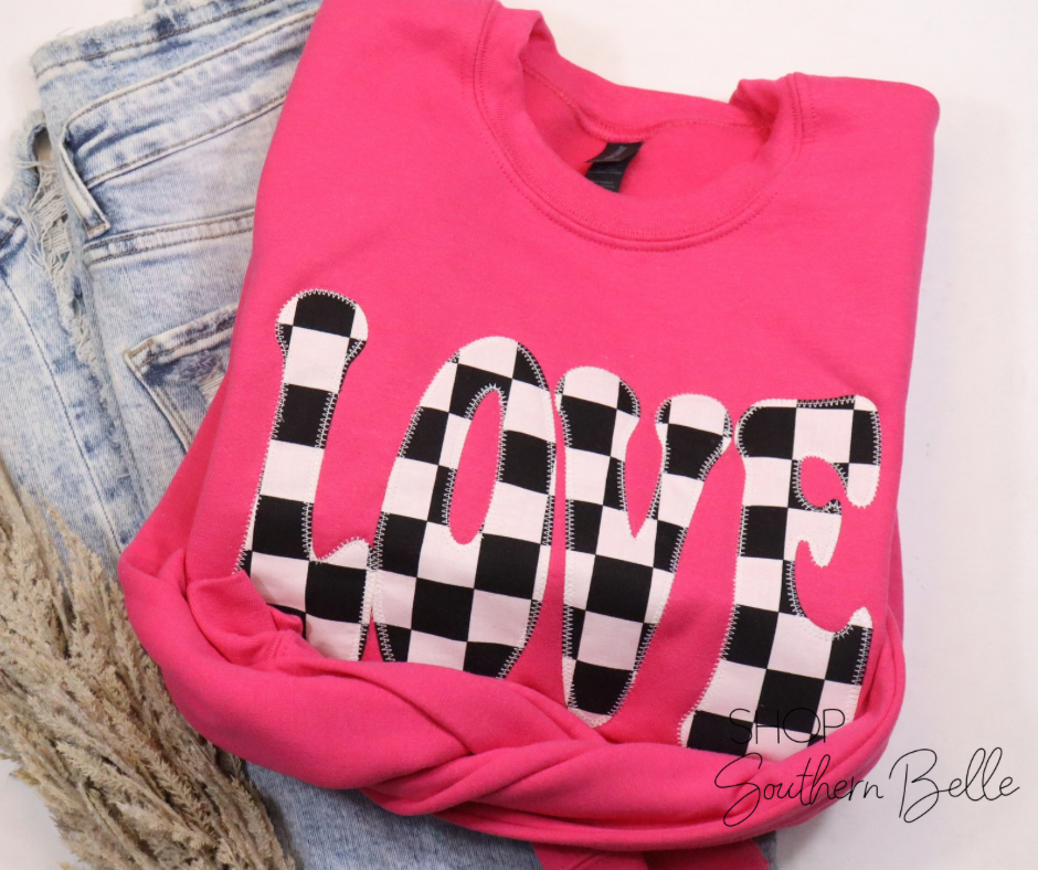 Love Retro Valentine Sweatshirt T-Shirts, Hoodie | PodTeesHub.com