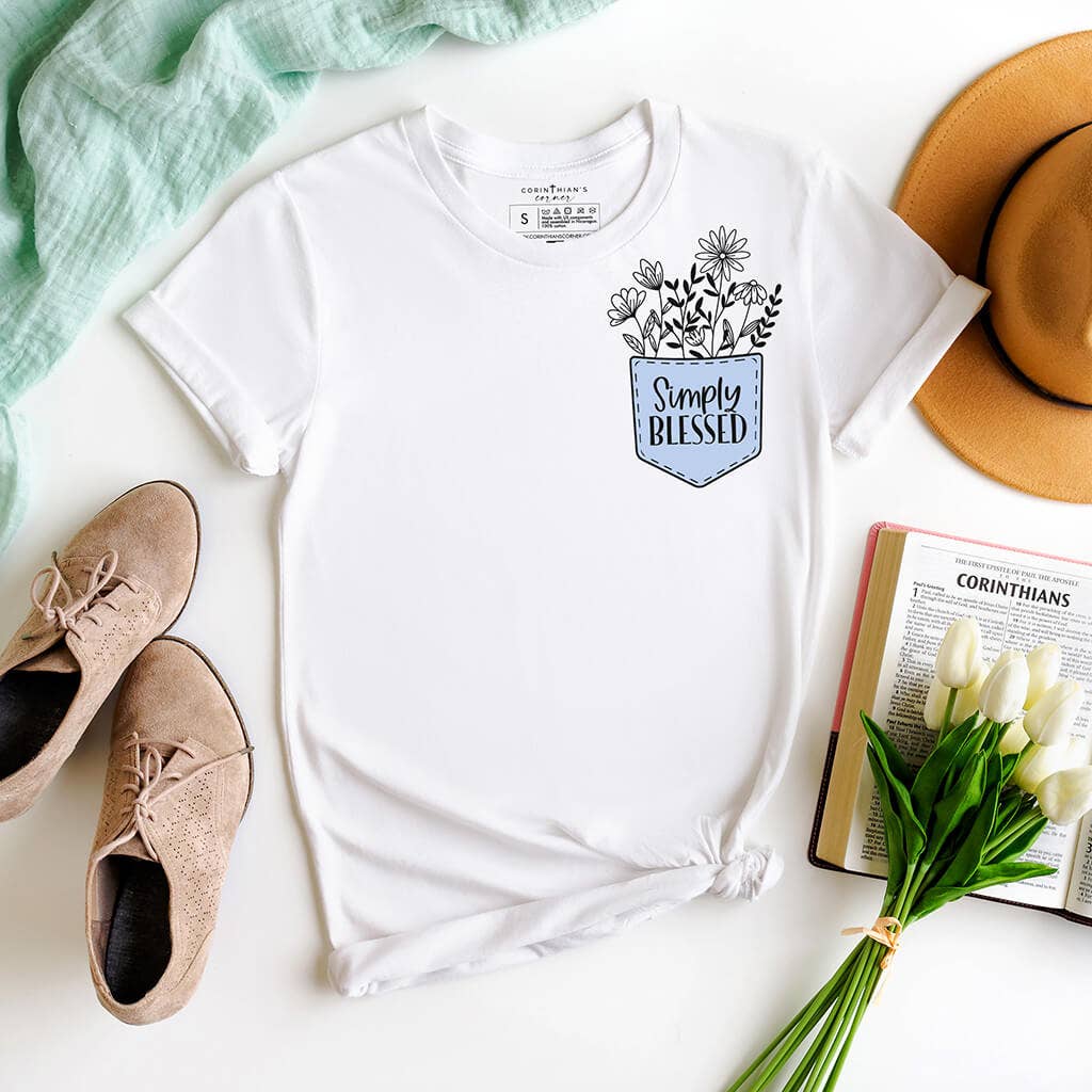 Simply Blessed Shirt Hoodie, Sweatshirt | PodTeesHub.com