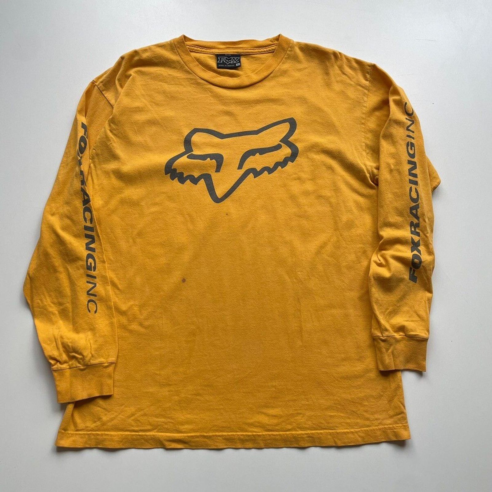 Fox Racing Vintage 2000s Fox Racing Graphic Long Sleeve T Shirt Large Hoodie, Sweatshirt | PodTeesHub.com