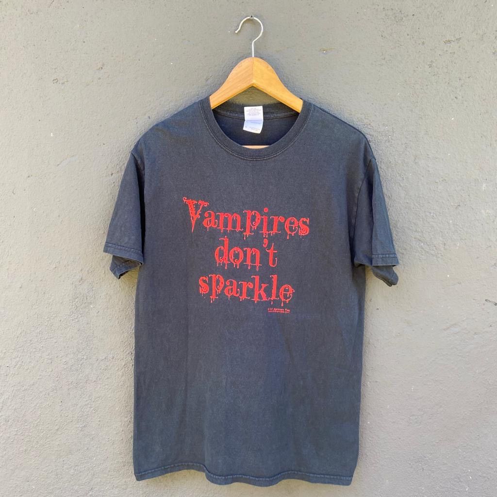 Other Thrashed Faded Y2k Vampires Dont Sparkle Horror Movie Tee Hoodie, Sweatshirt | PodTeesHub.com