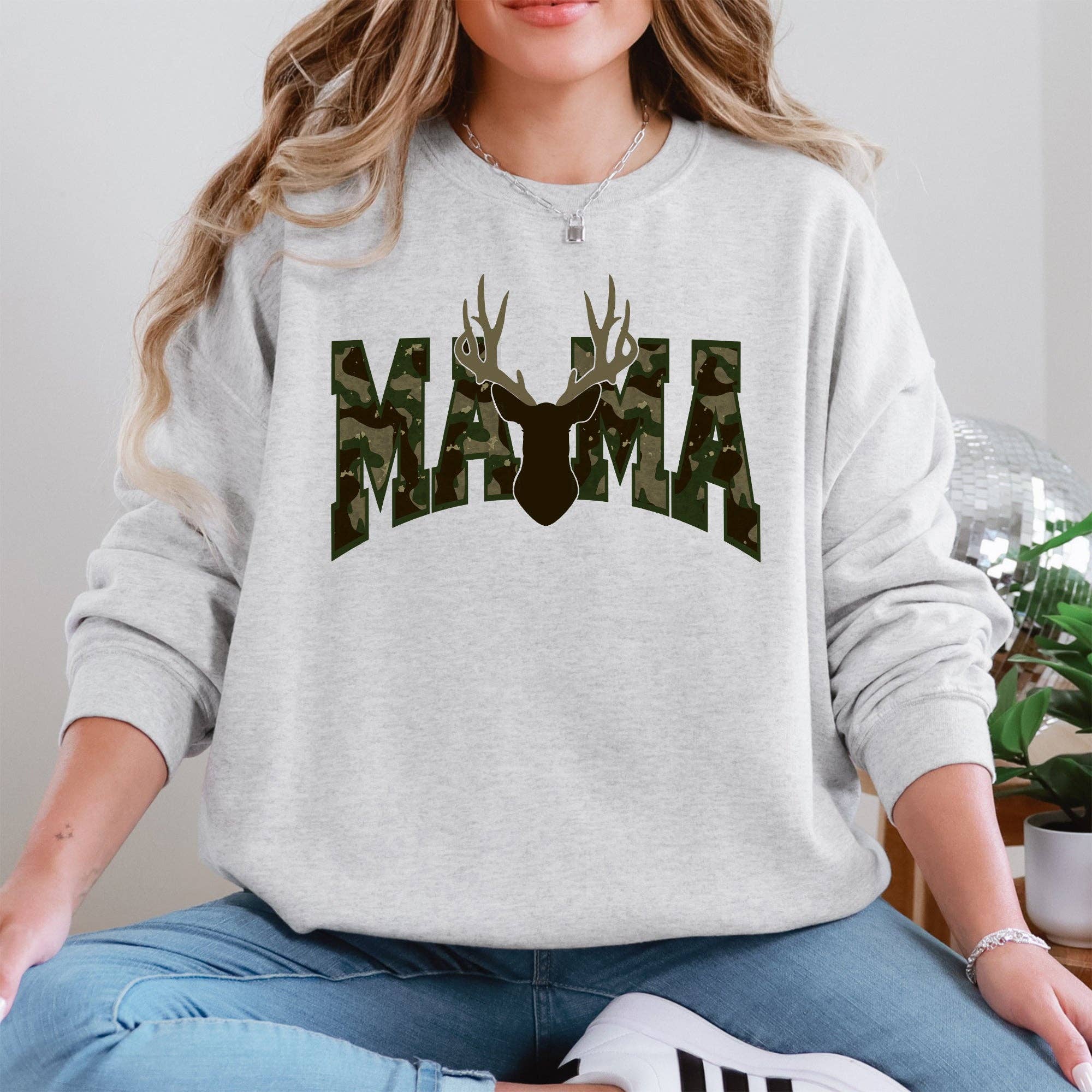 Mama, Camo, Deer, Hunting, Retro, Mother's Day Sweatshirt T-Shirts, Hoodie | PodTeesHub.com