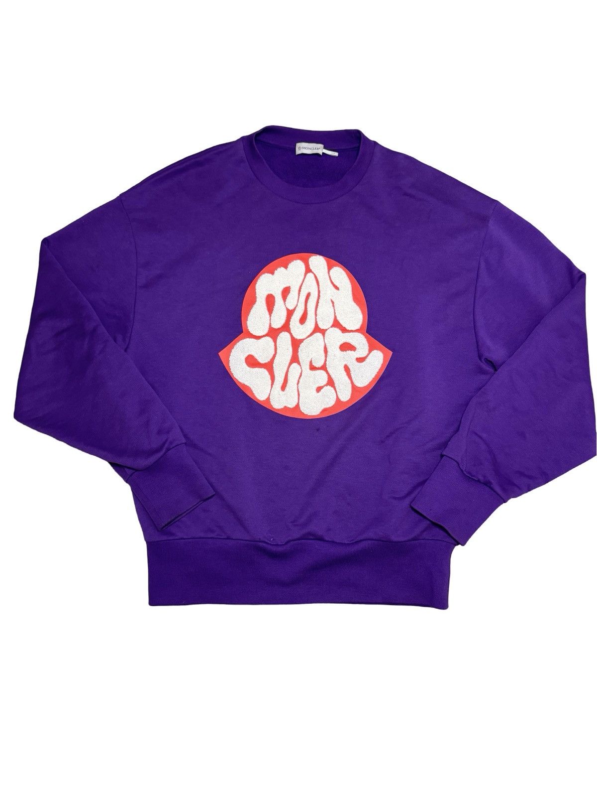 Moncler Men S Purple Graphic Sweatshirt Size Medium T-Shirts, Hoodie | PodTeesHub.com