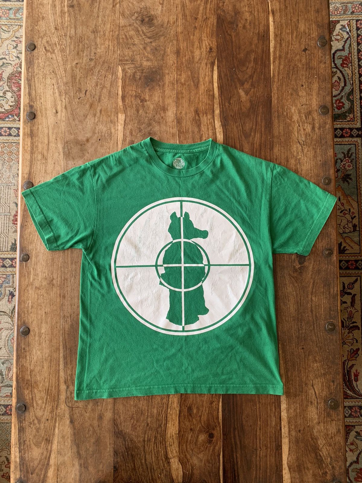 Rap Tees Stones Throw Quasimoto Madlib Crosshair T Shirt Green White Hoodie, Sweatshirt | PodTeesHub.com
