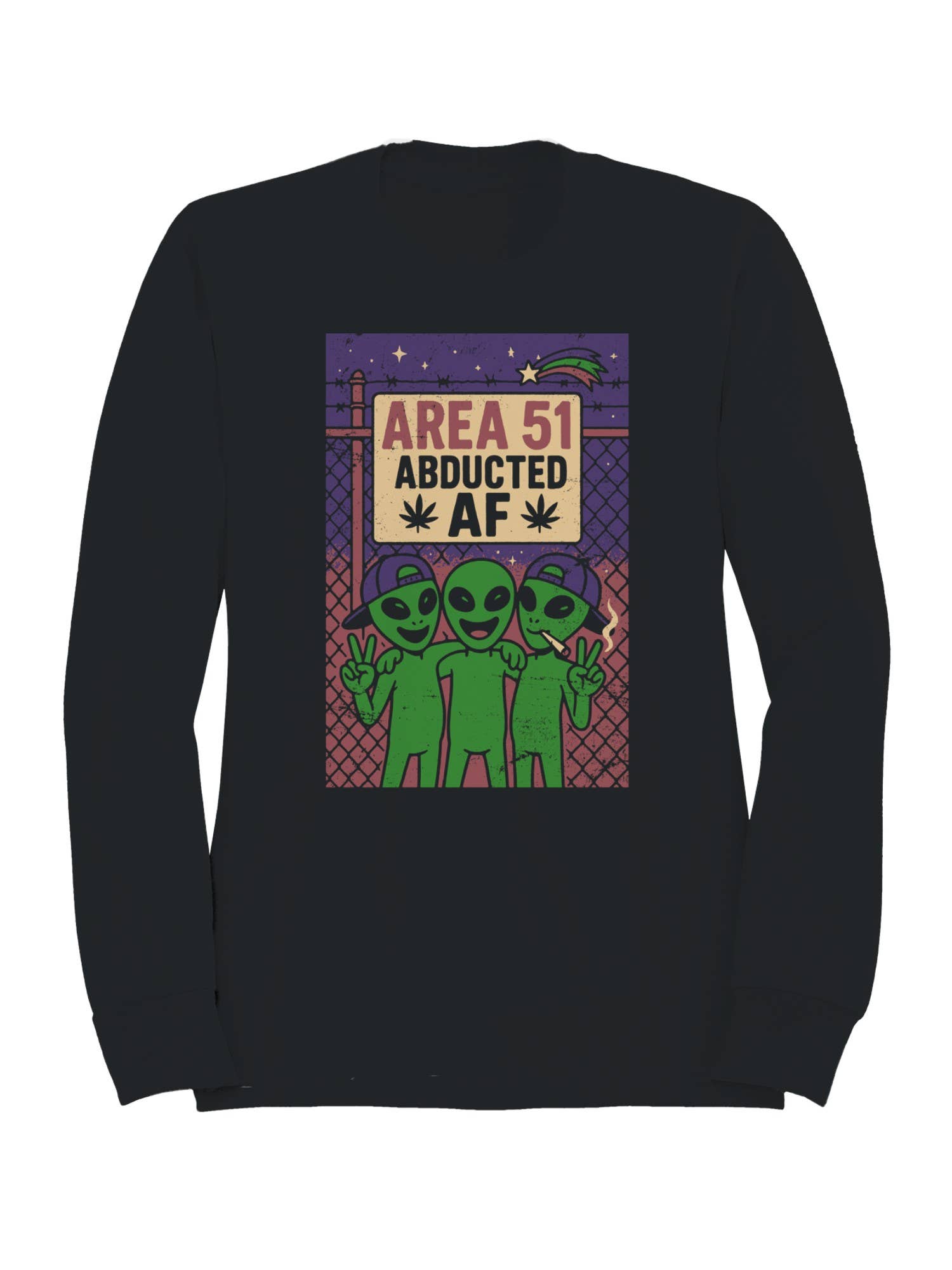 Area 51 Abducted Af Alien Friends Women's Sweatshirt T-Shirts, Hoodie | PodTeesHub.com